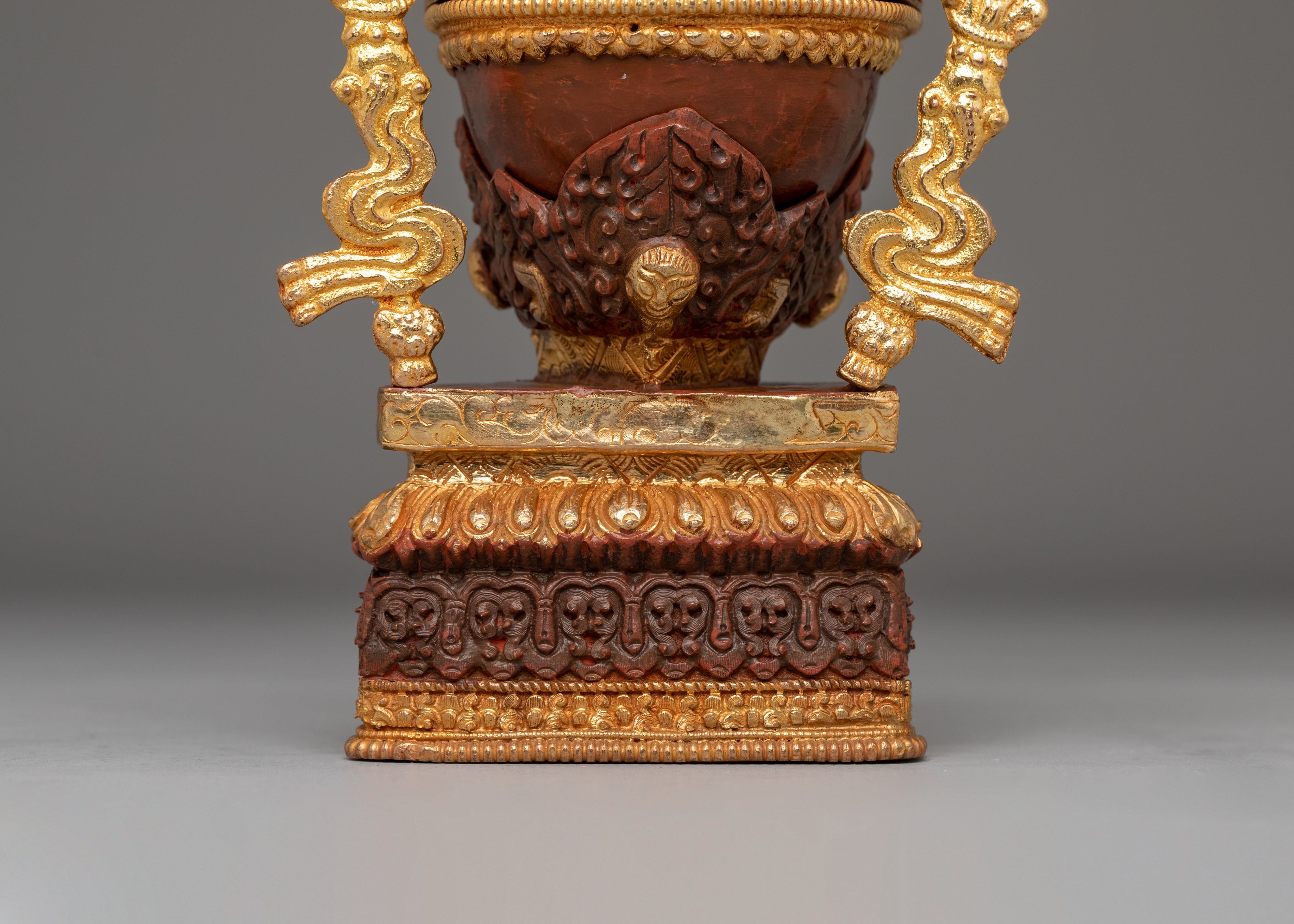 Handcrafted Tibetan Holy Kapala | Thöd-pa for Ritual Ceremonies