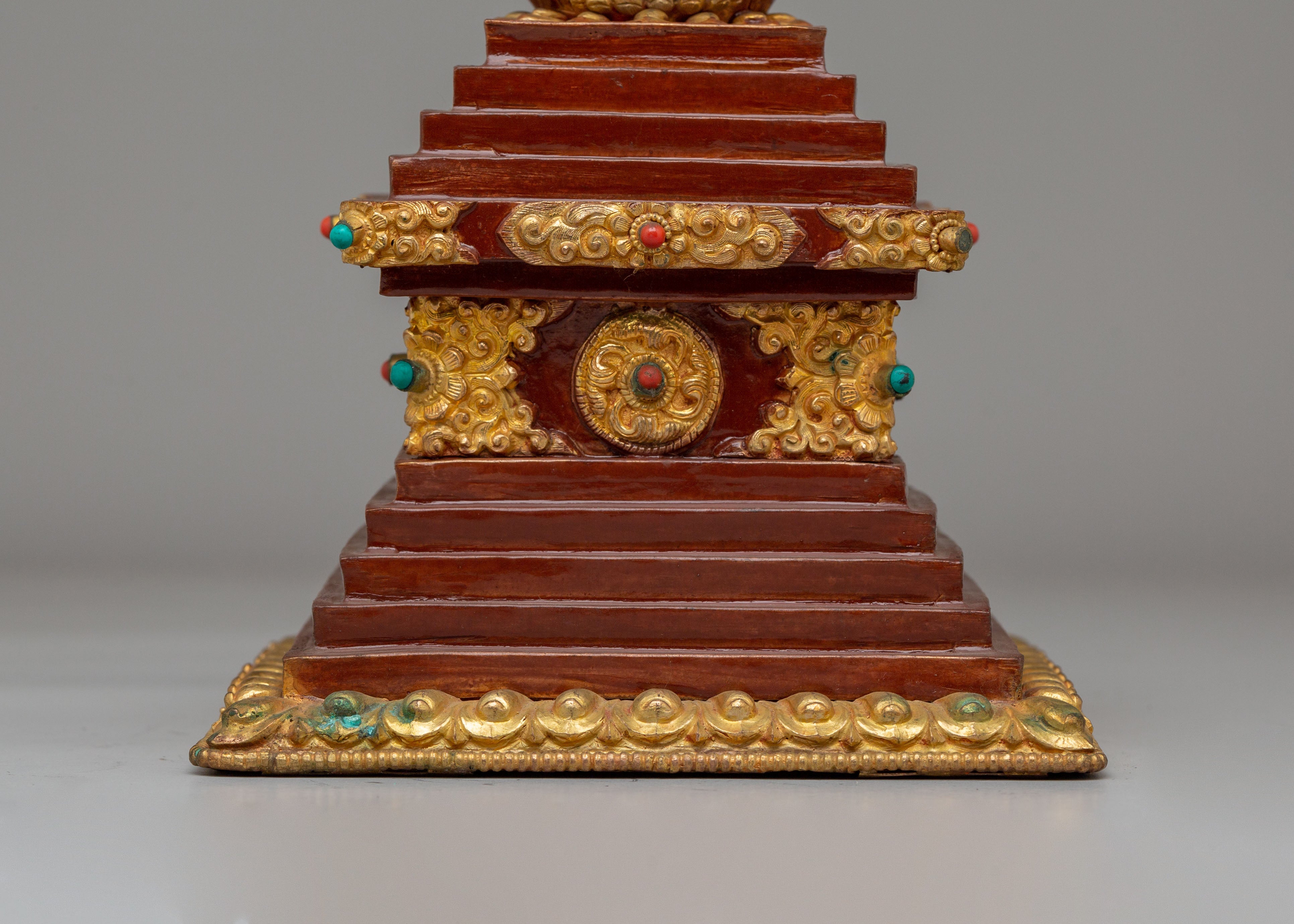 Handcrafted Sacred Altar Enlightenment Stupa | Symbol of Inner Peace