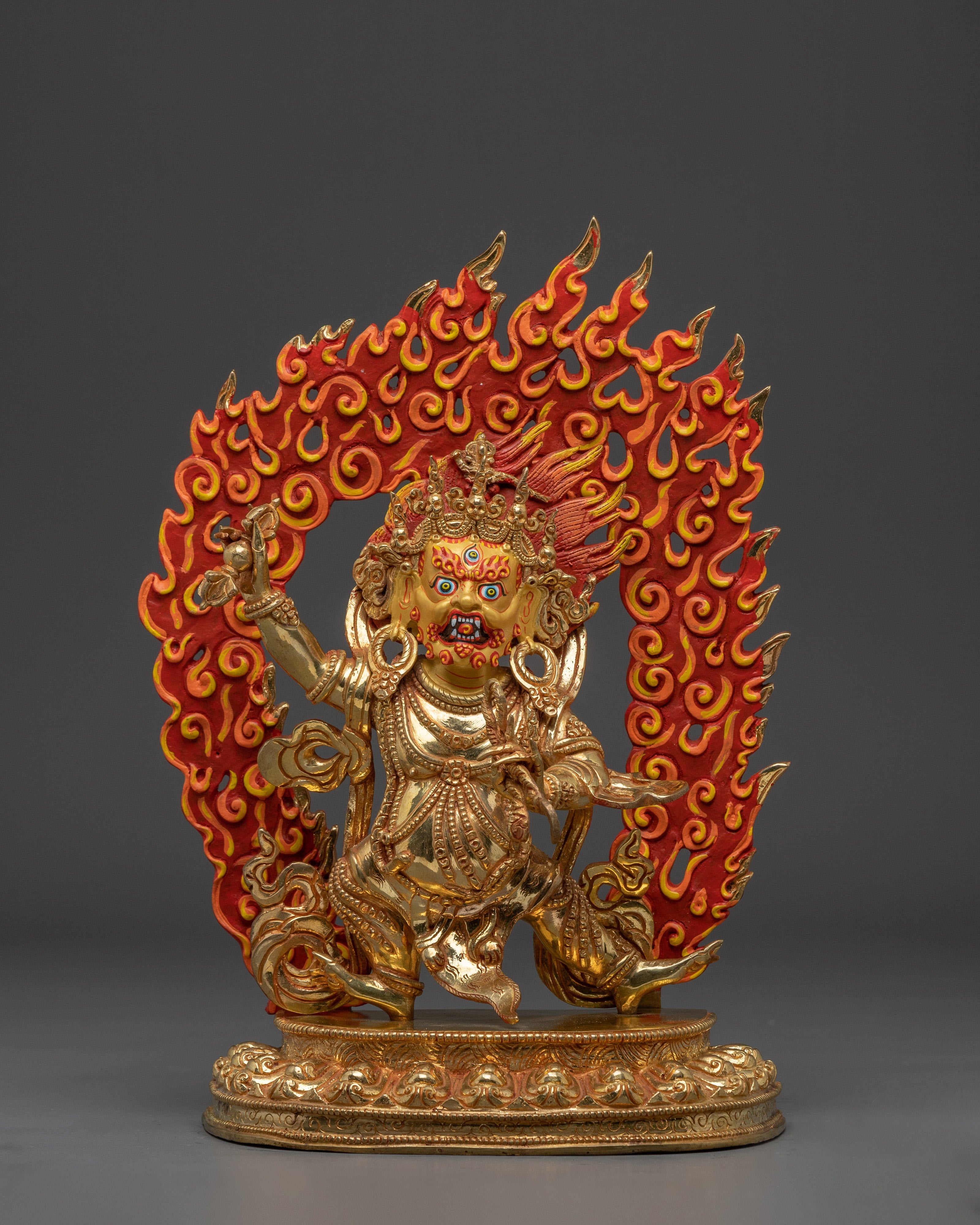 Vajrapani Copper and Gold Statue