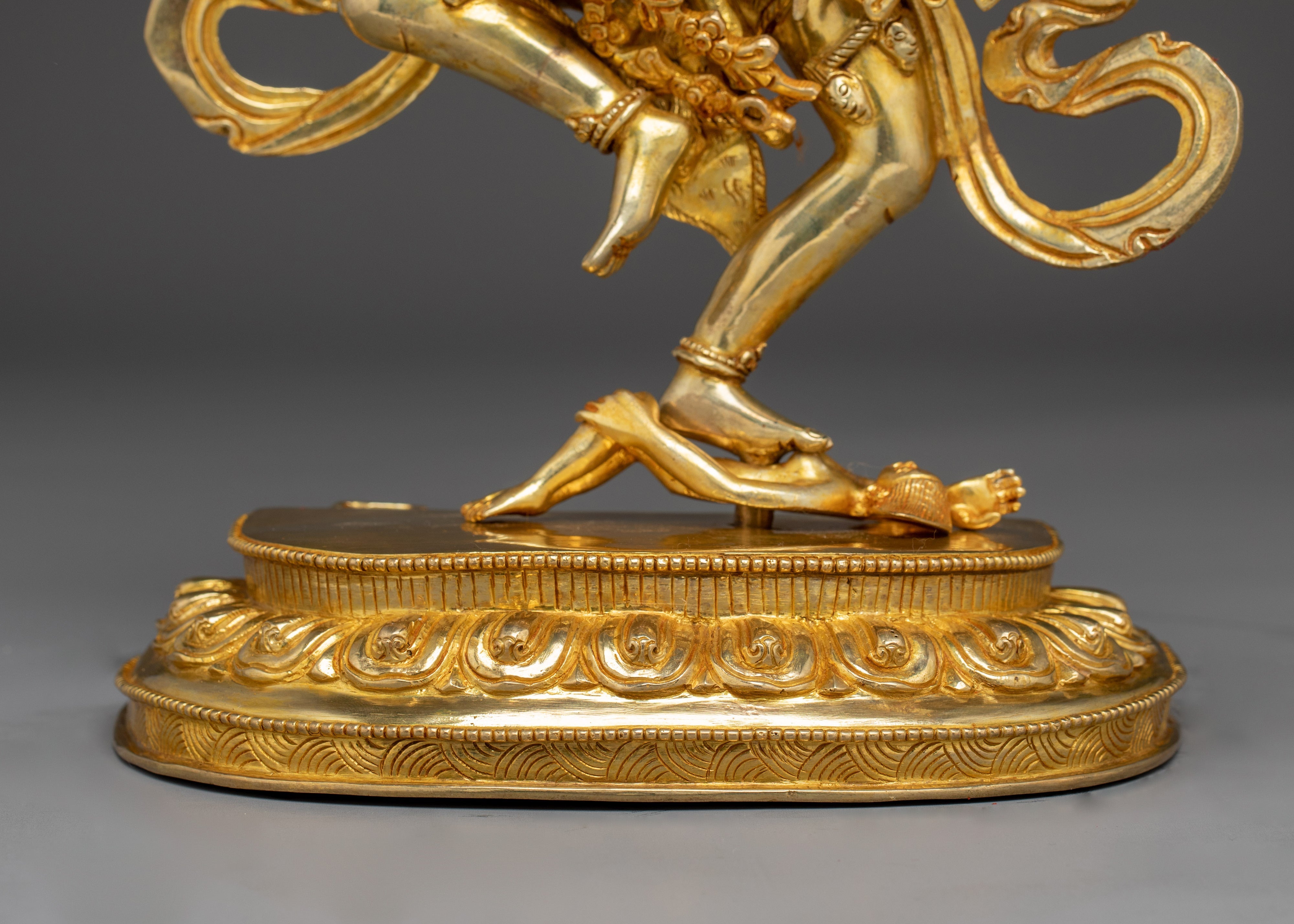 Goddess of Magnetism Kurukulla Statue | Tibetan Copper Gold Plated Deity
