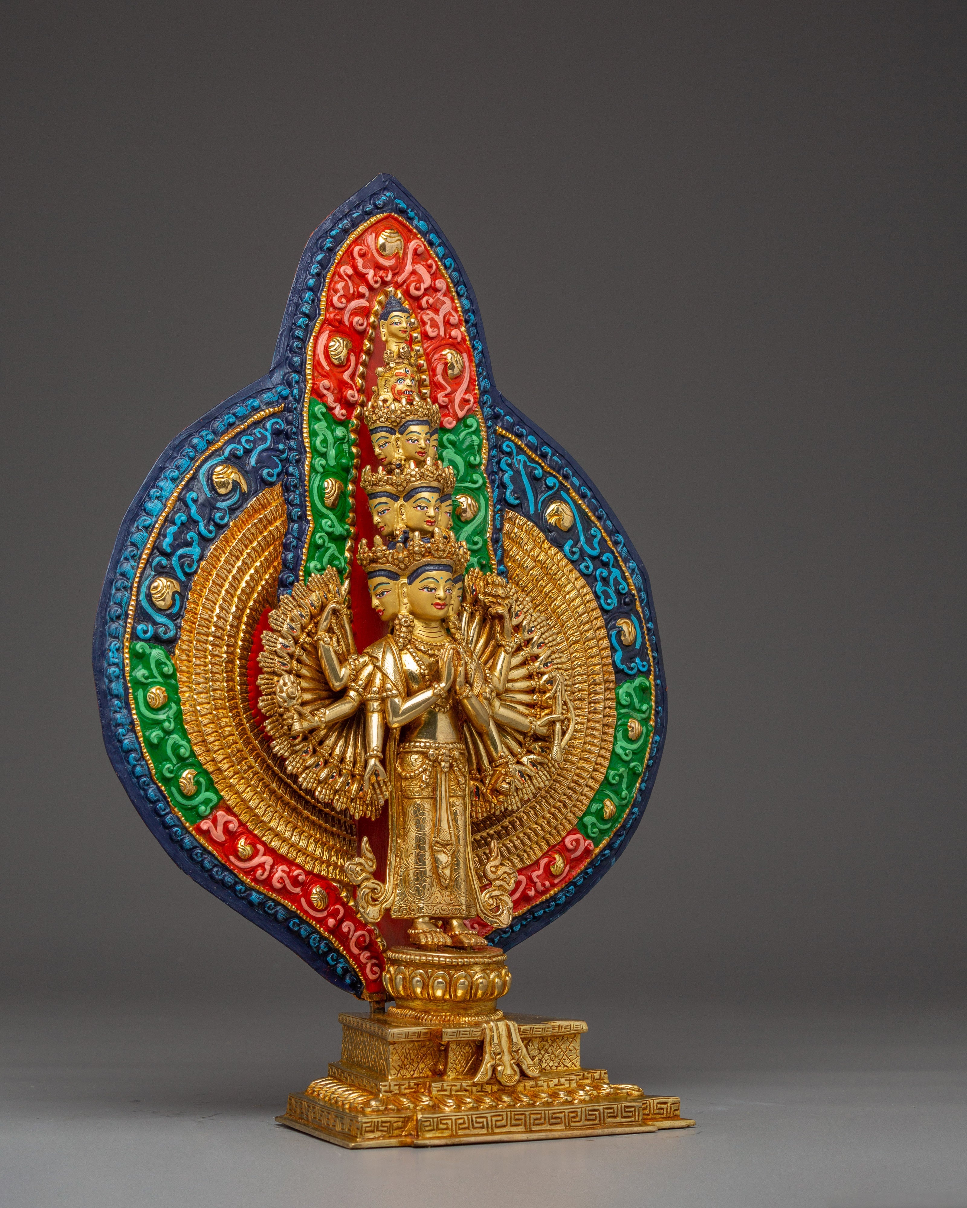 Thousand Armed Chenrezig Statue | Spiritual Buddhist Art