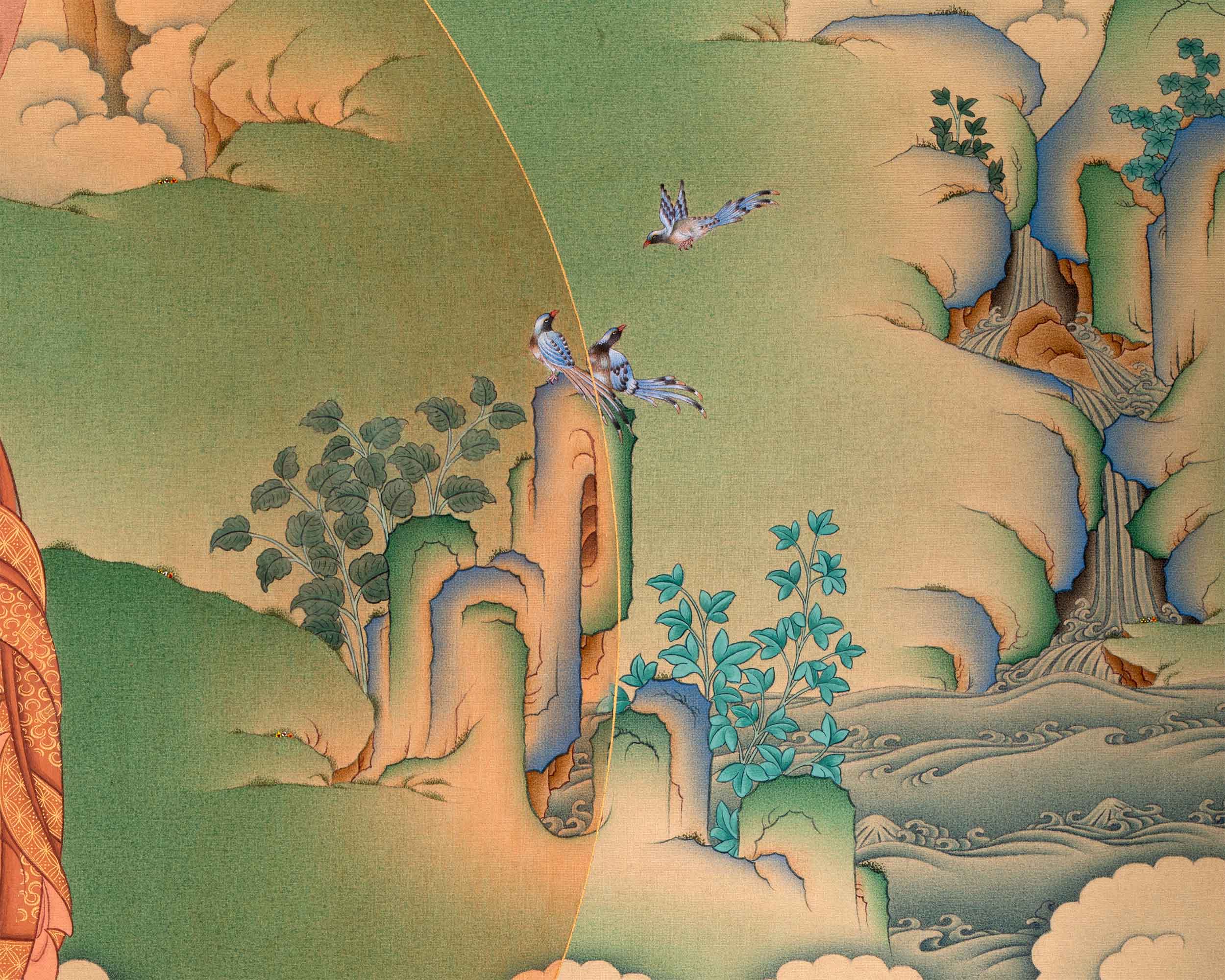 Exquisite Shakyamuni Buddha Thangka Print | Timeless Buddha Canvas For Wall Hanging | Gift Ideas