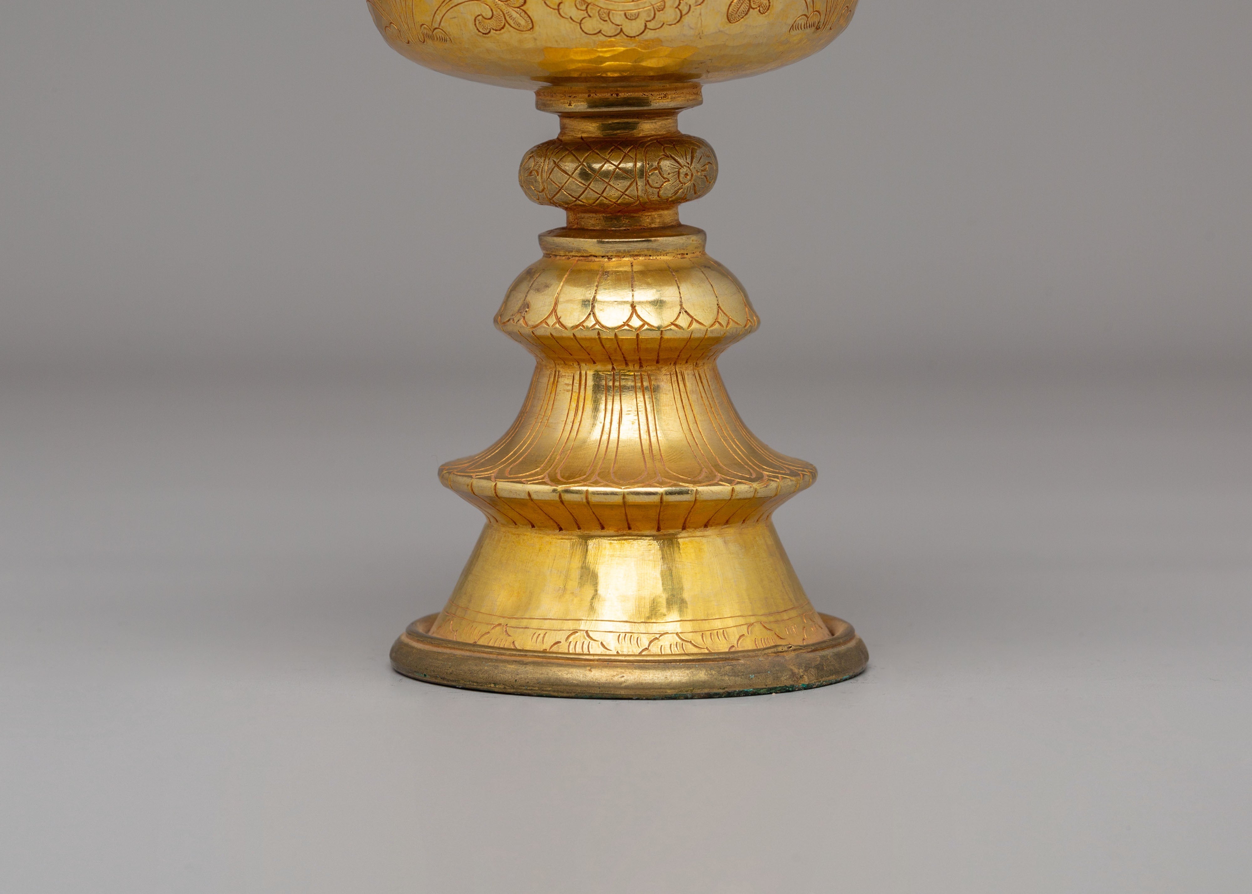 Buddhist Butter Lamp Offering Bowl | Sacred Light Offering Vessel for Meditation & Ritual