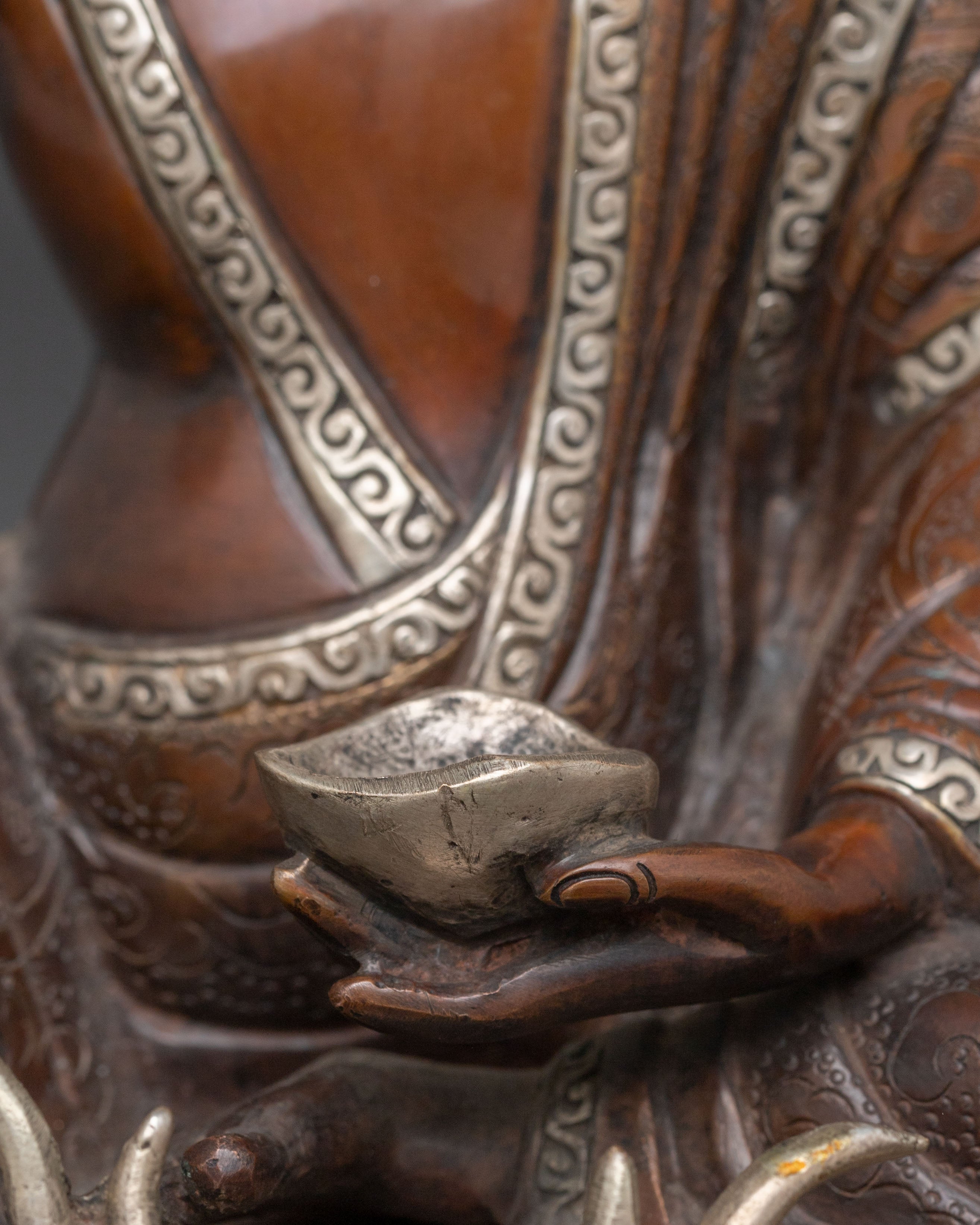 Tibetan Handmade Figurine of Milarepa | Himalayan Yogi, and Spiritual Master