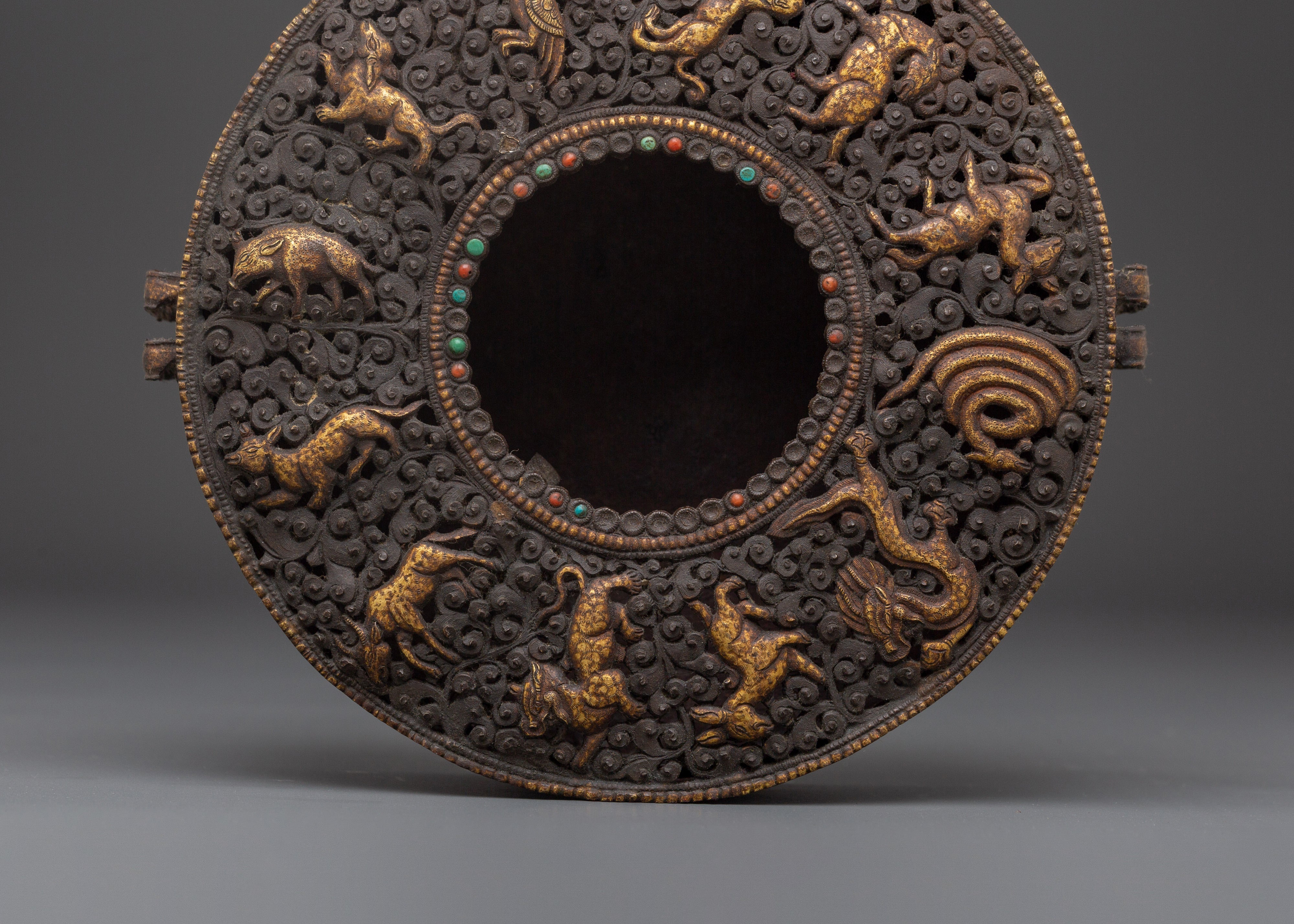 Tibetan Ghau Box with Loh | Sacred Ritual Box
