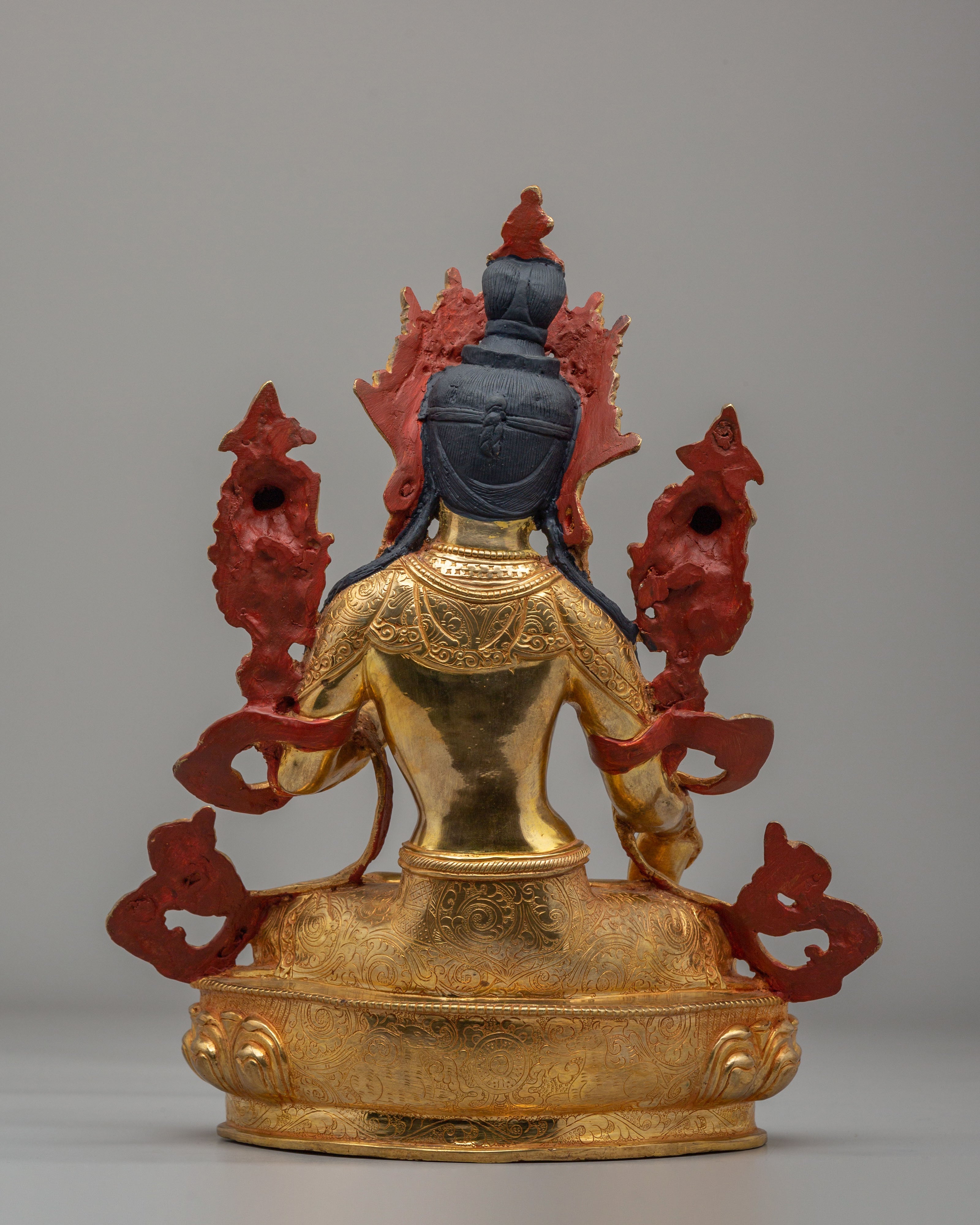 Handmade White Tara Spiritual Sculpture | Meditation and Altar Figure