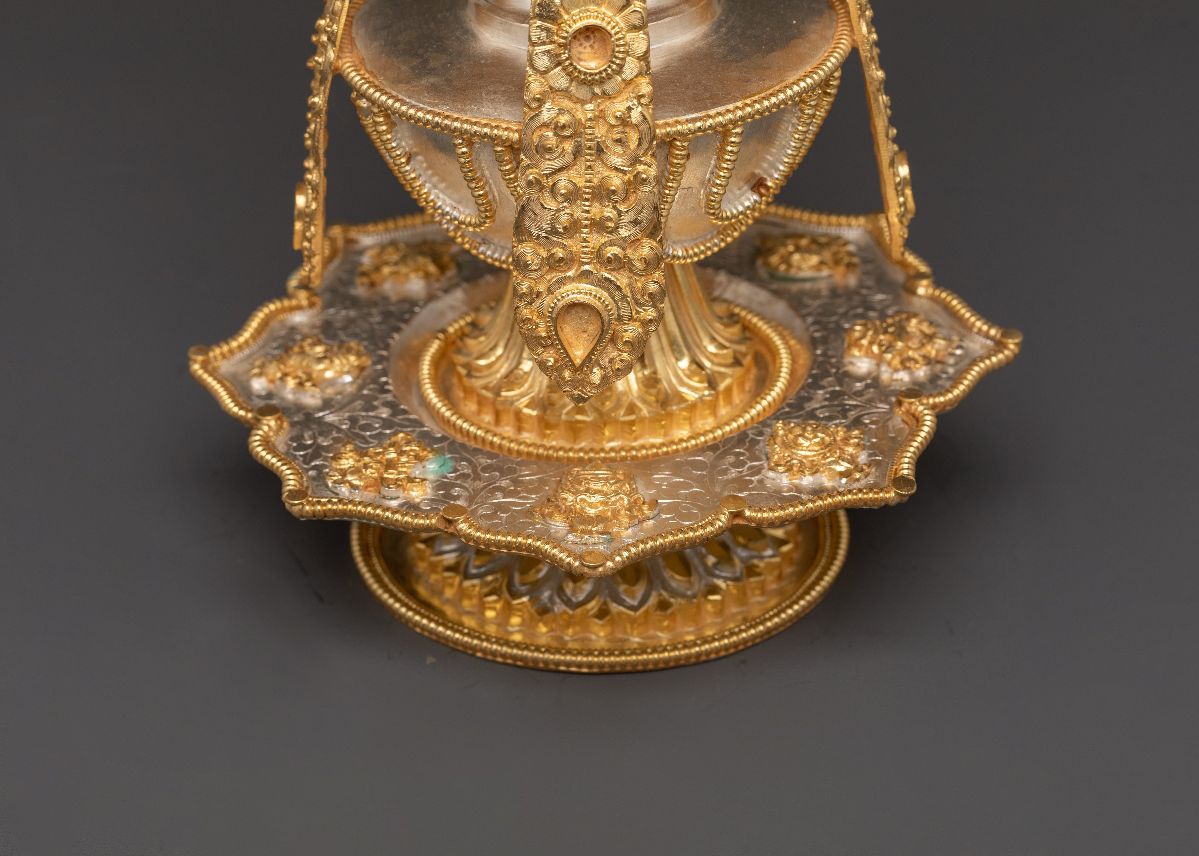 Traditional Copper Body Life Vase | Handcrafted Gold Plated Spiritual Vessel