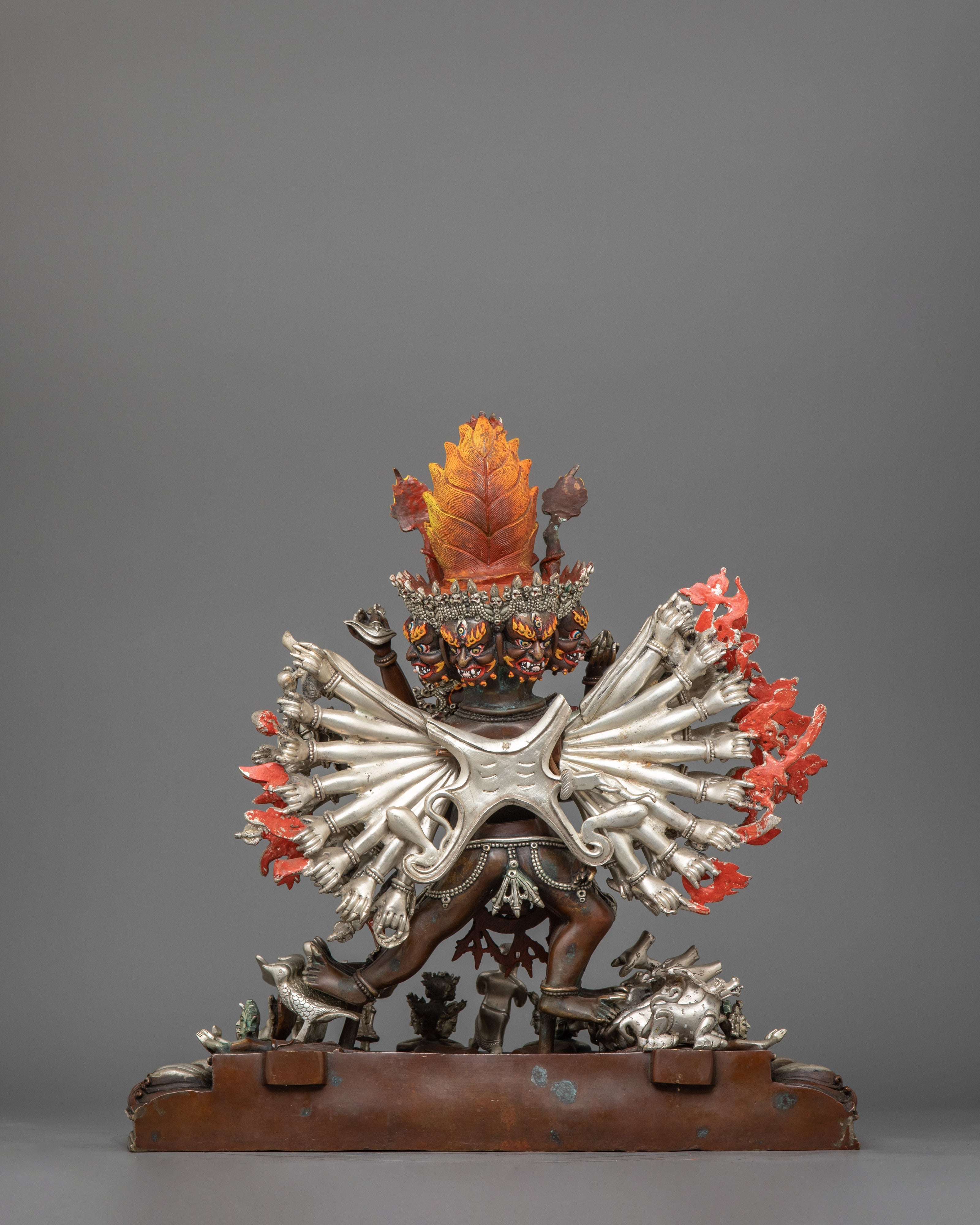 Buffalo Headed Deity Yamantaka Figurine | Majestic Buddhist Protector Statue