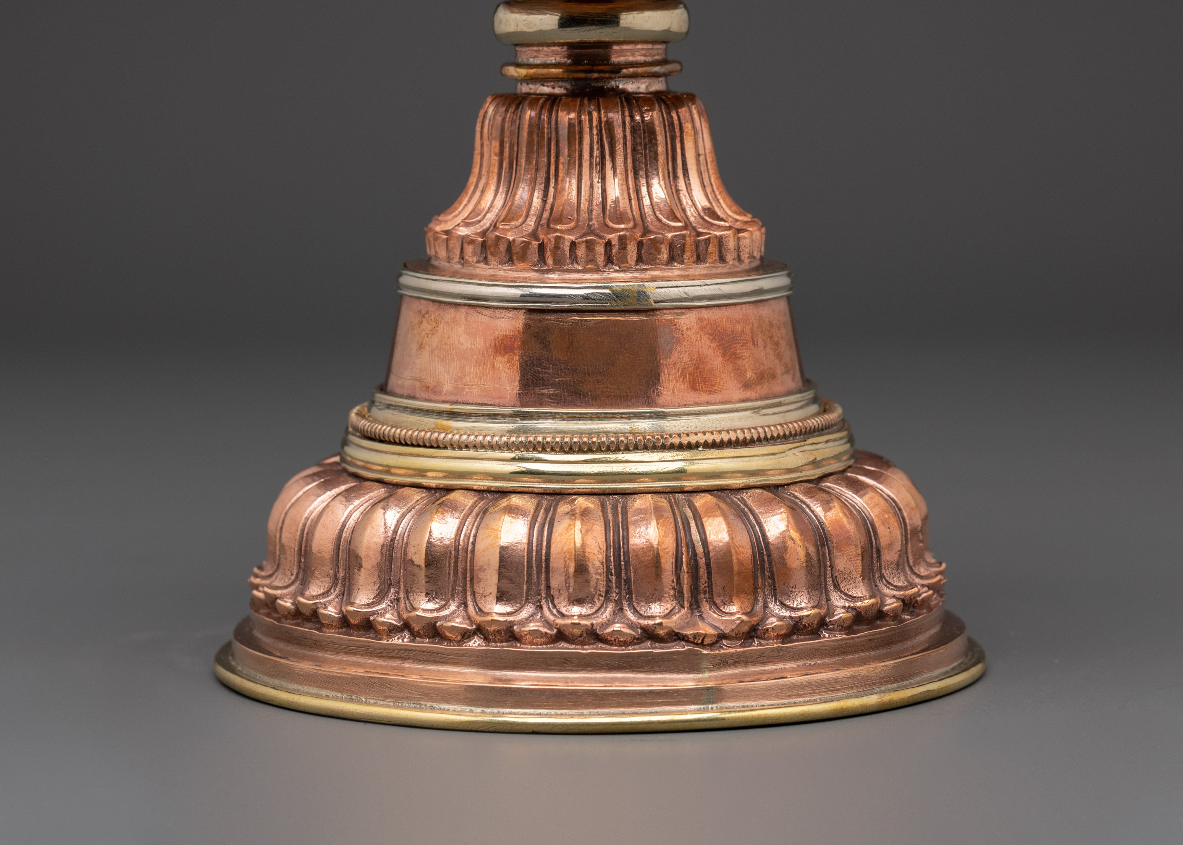 Handcrafted Spiritual Copper Butter Lamp | Buddhist Traditions