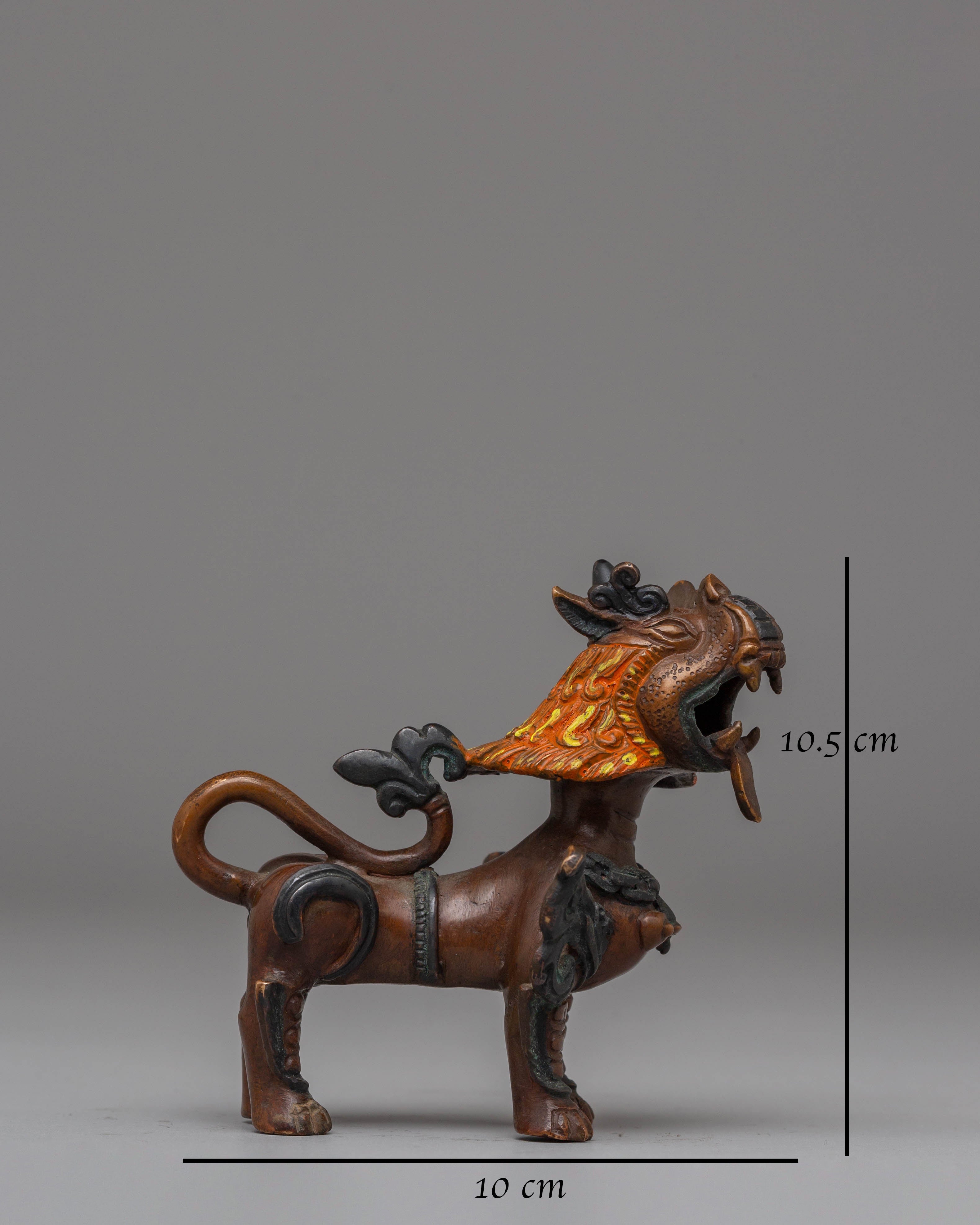 Handmade Guardian Lion Sculpture Set | Himalayan Protective Decor