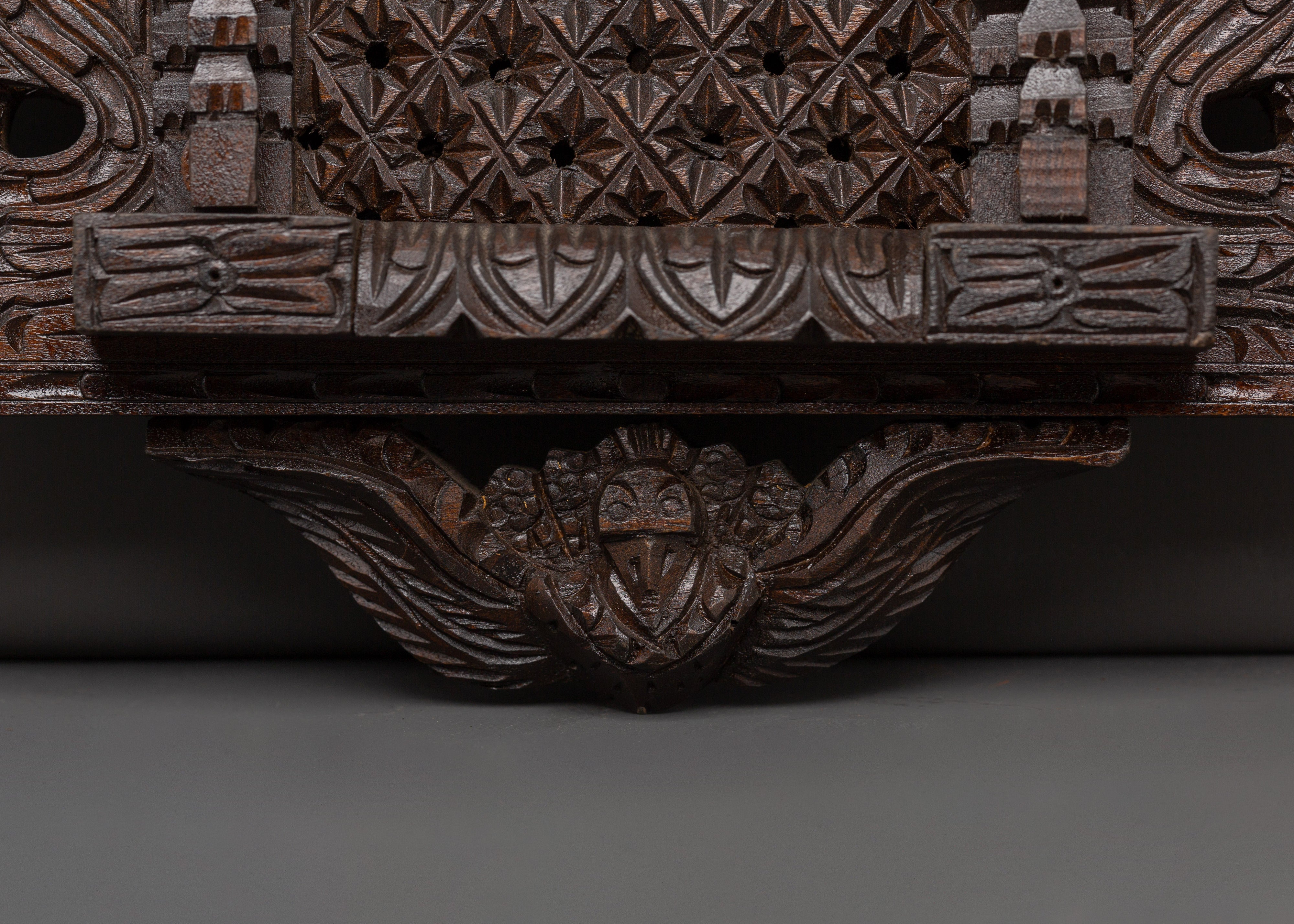 Hand Carved Wall Art | Spiritual Wooden Decor for Meditation Spaces