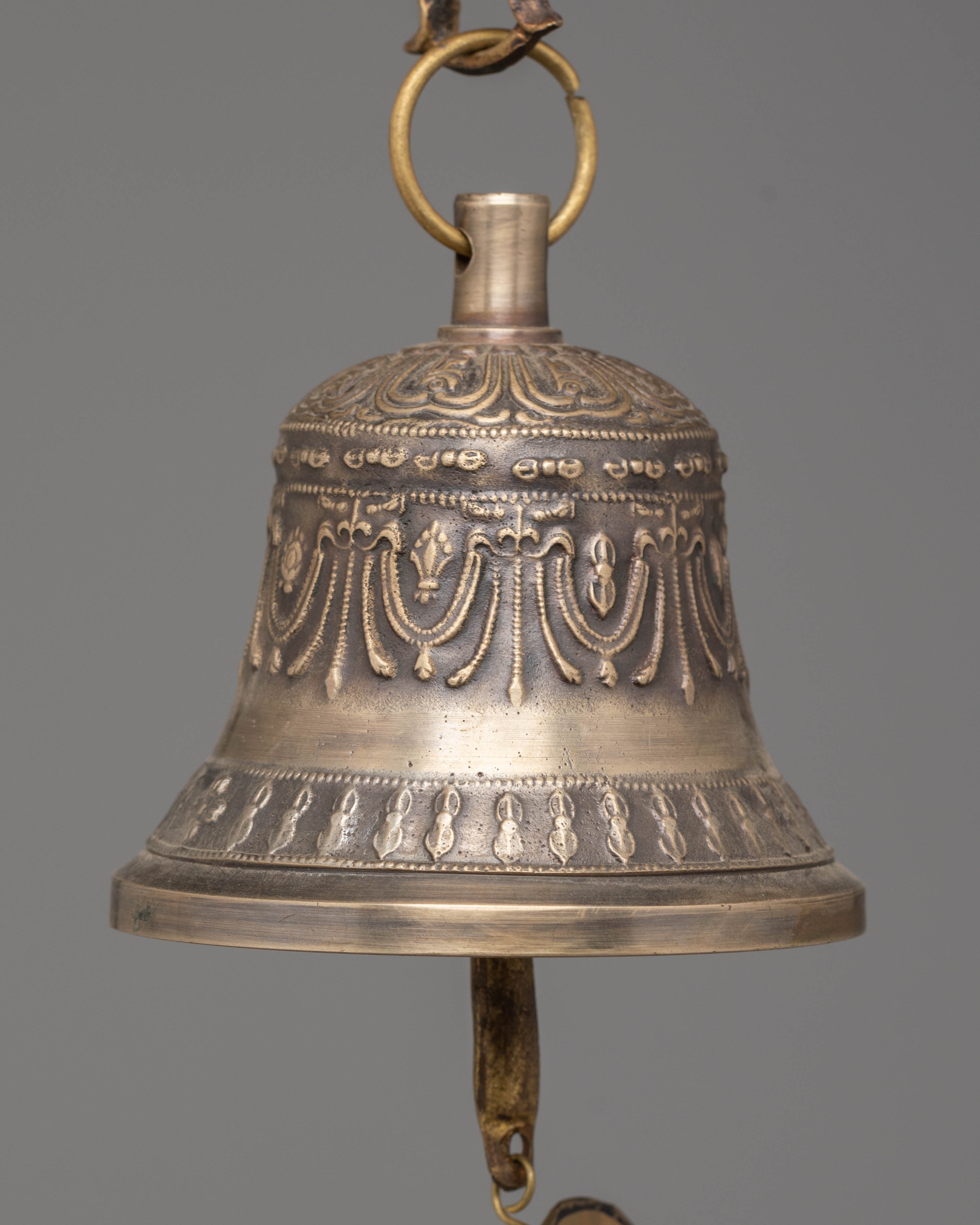 Handmade Buddhist Hanging Bell for Altar Decor