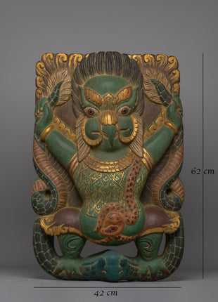 Buddhist Religious Garuda Wall Decor | Traditional Artwork for Blessings and Harmony