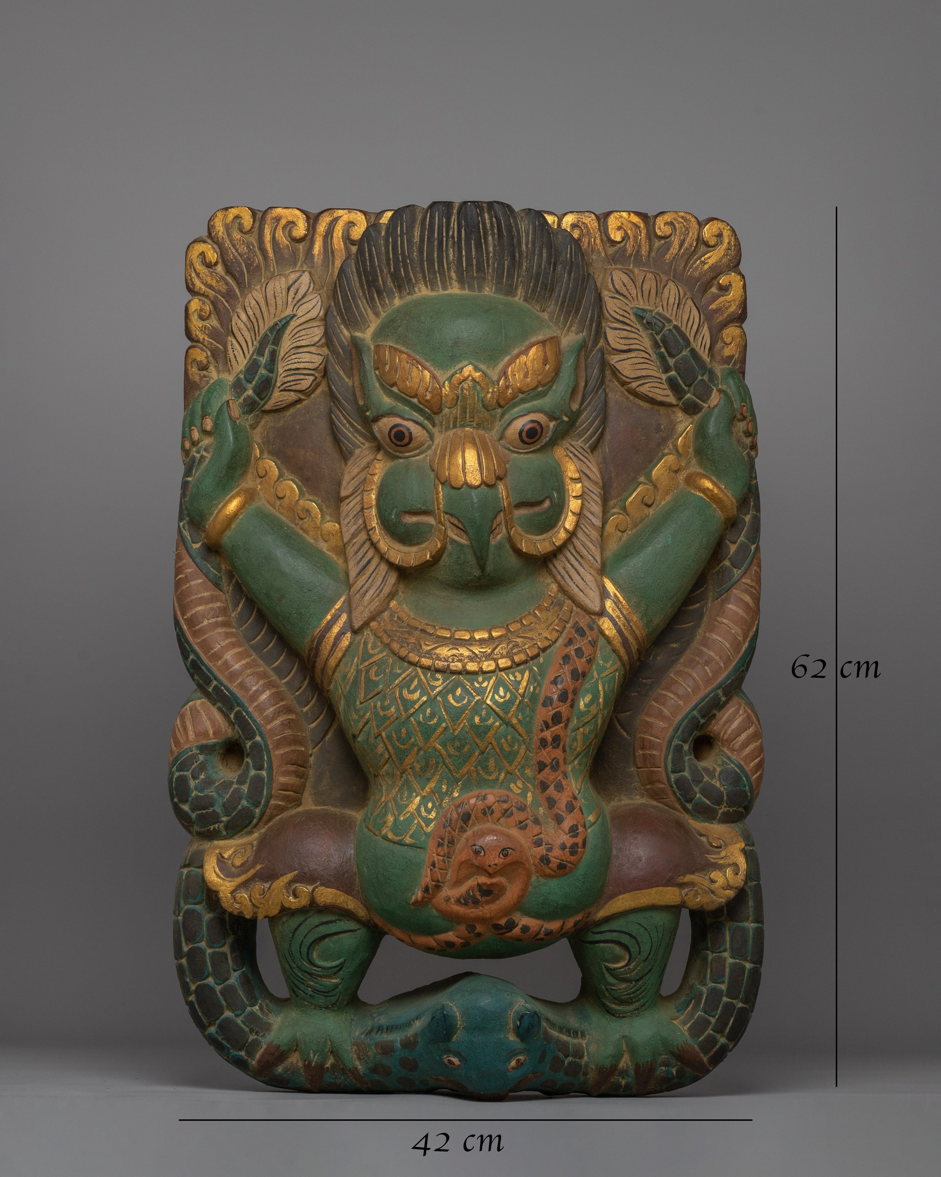 Buddhist Religious Garuda Wall Decor | Traditional Artwork for Blessings and Harmony