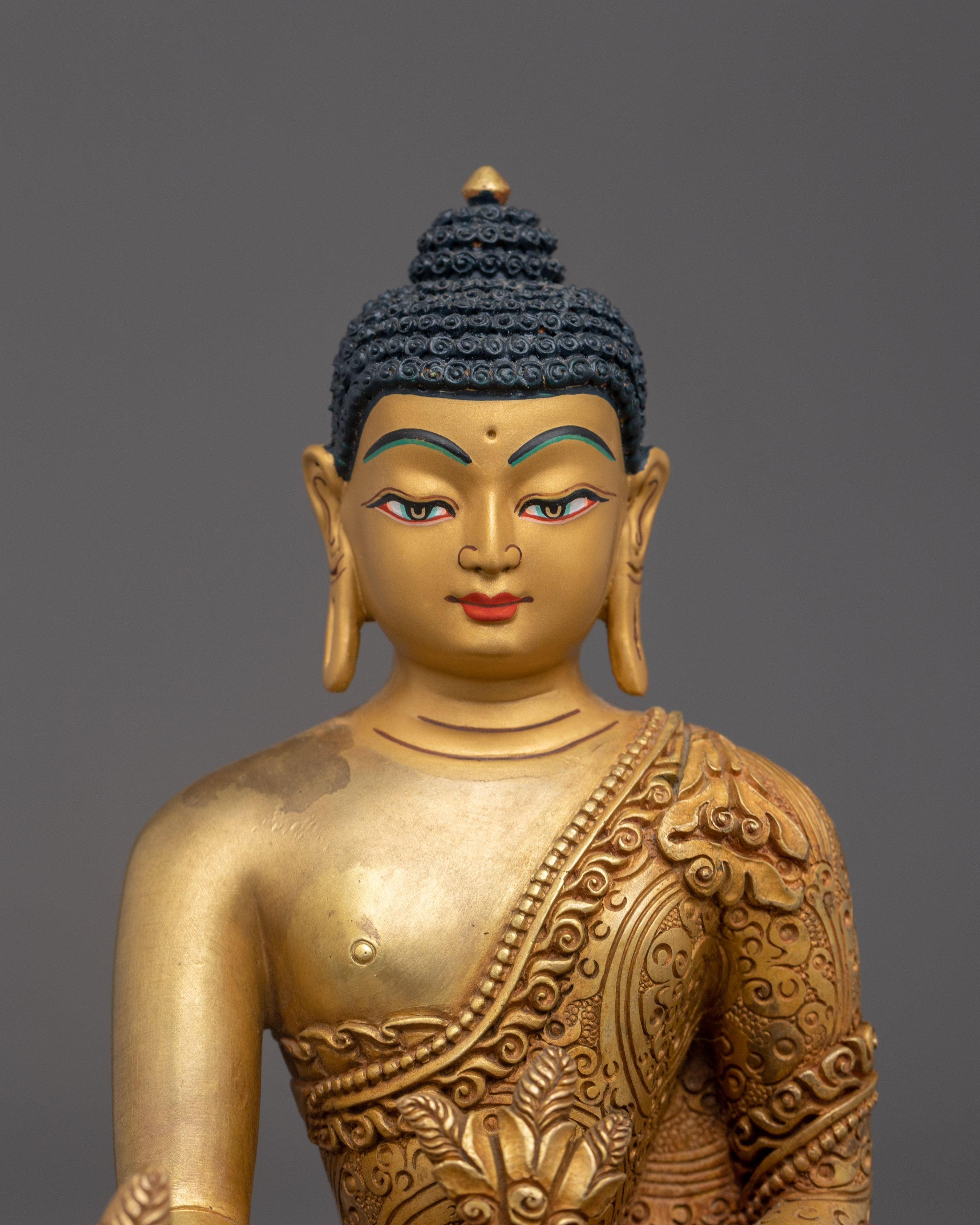 Copper Supreme Healer Medicine Buddha Statue | Powerful Tibetan Sculpture for Wellness