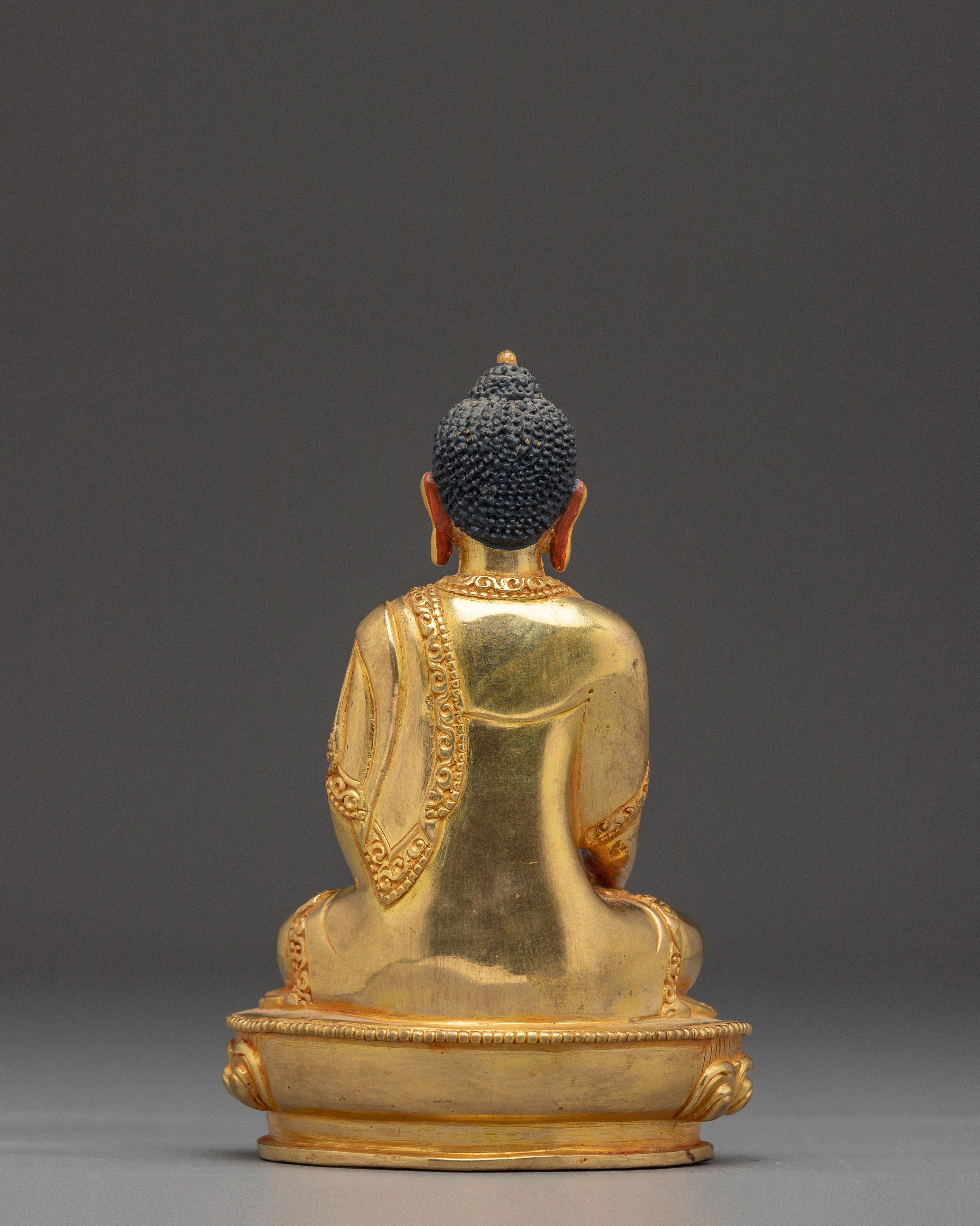 Handmade Tibetan Shakyamuni Buddha Statue | Buddhist Decor