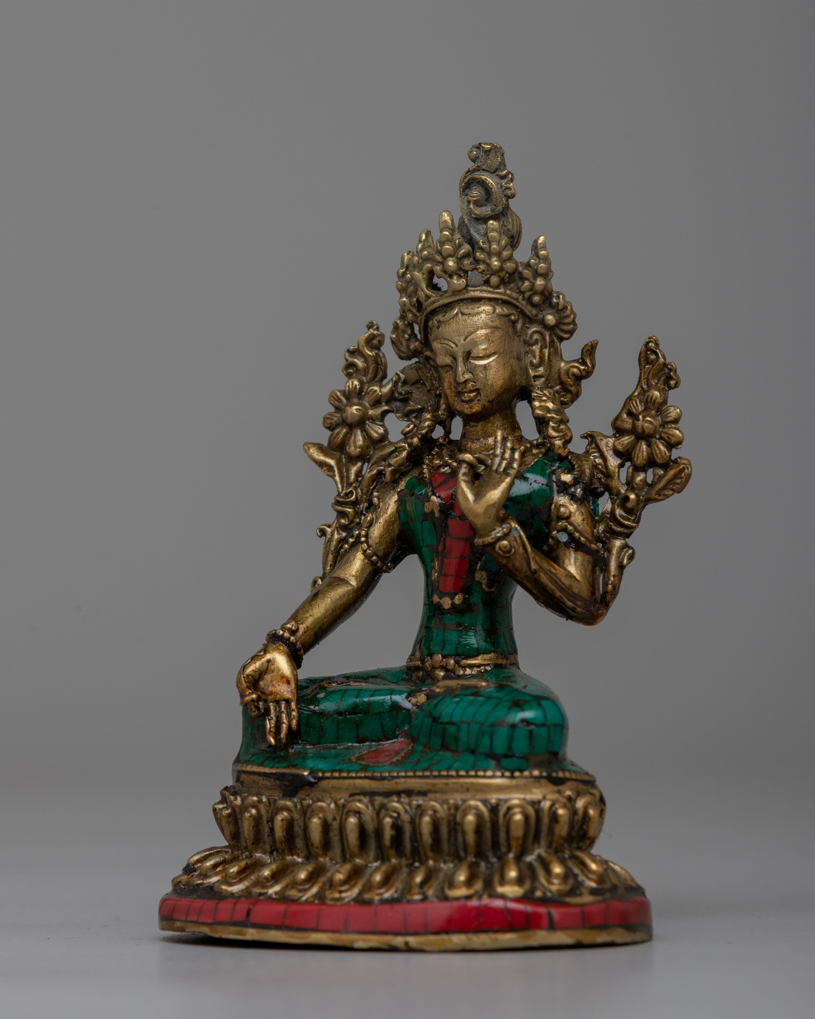 Exquisite Handcrafted White Tara Statue | Perfect for Meditation, Altars, and Spiritual Decor