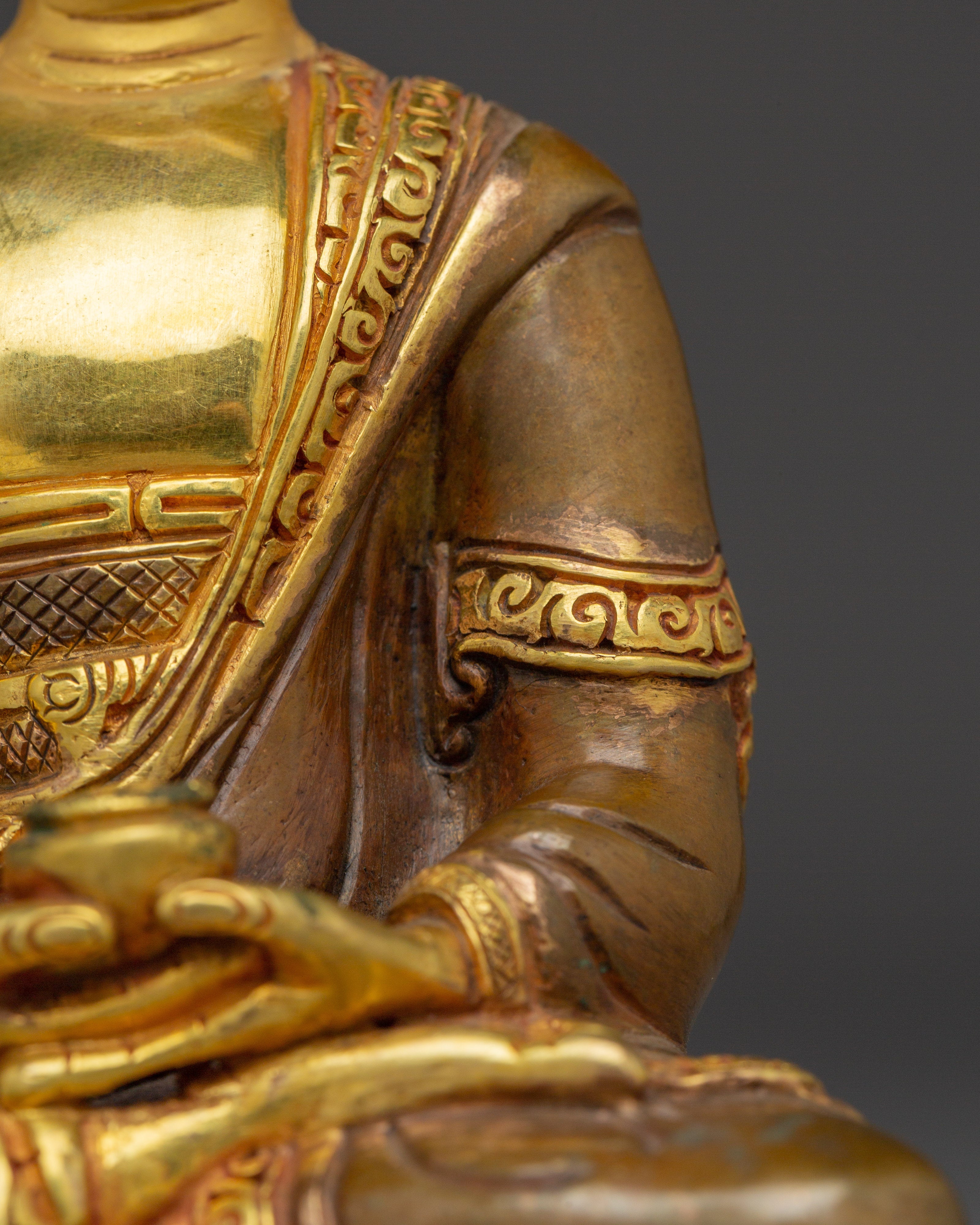 Serene Amitabha Buddha Copper Art | 48 Great Vows