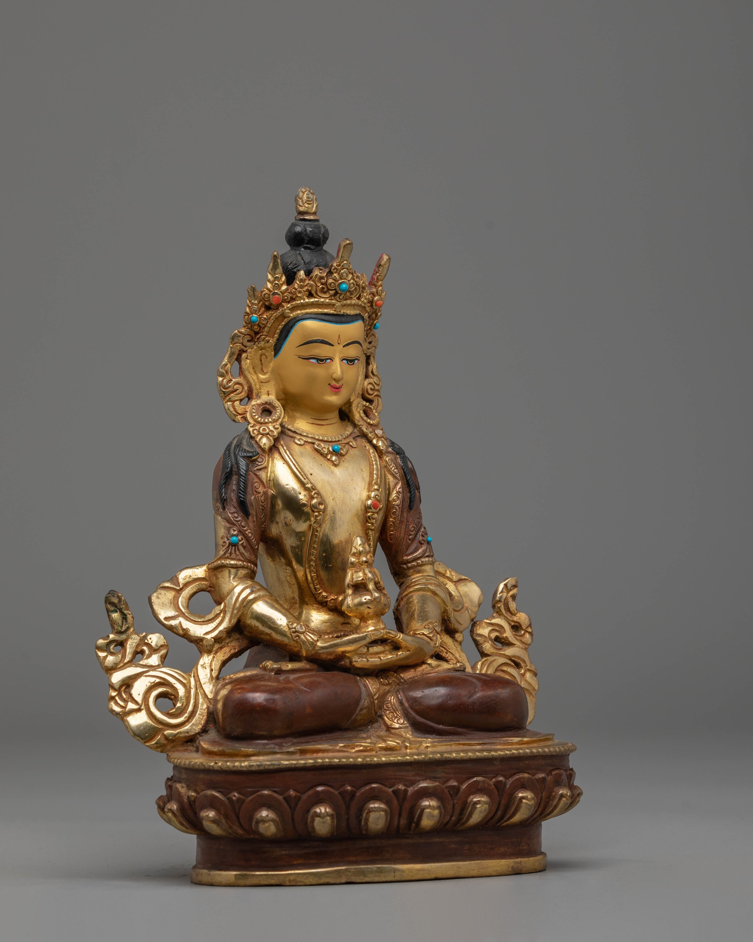 Tibetan Sculpture of Amitayus | Buddha of Infinite Life and Longevity