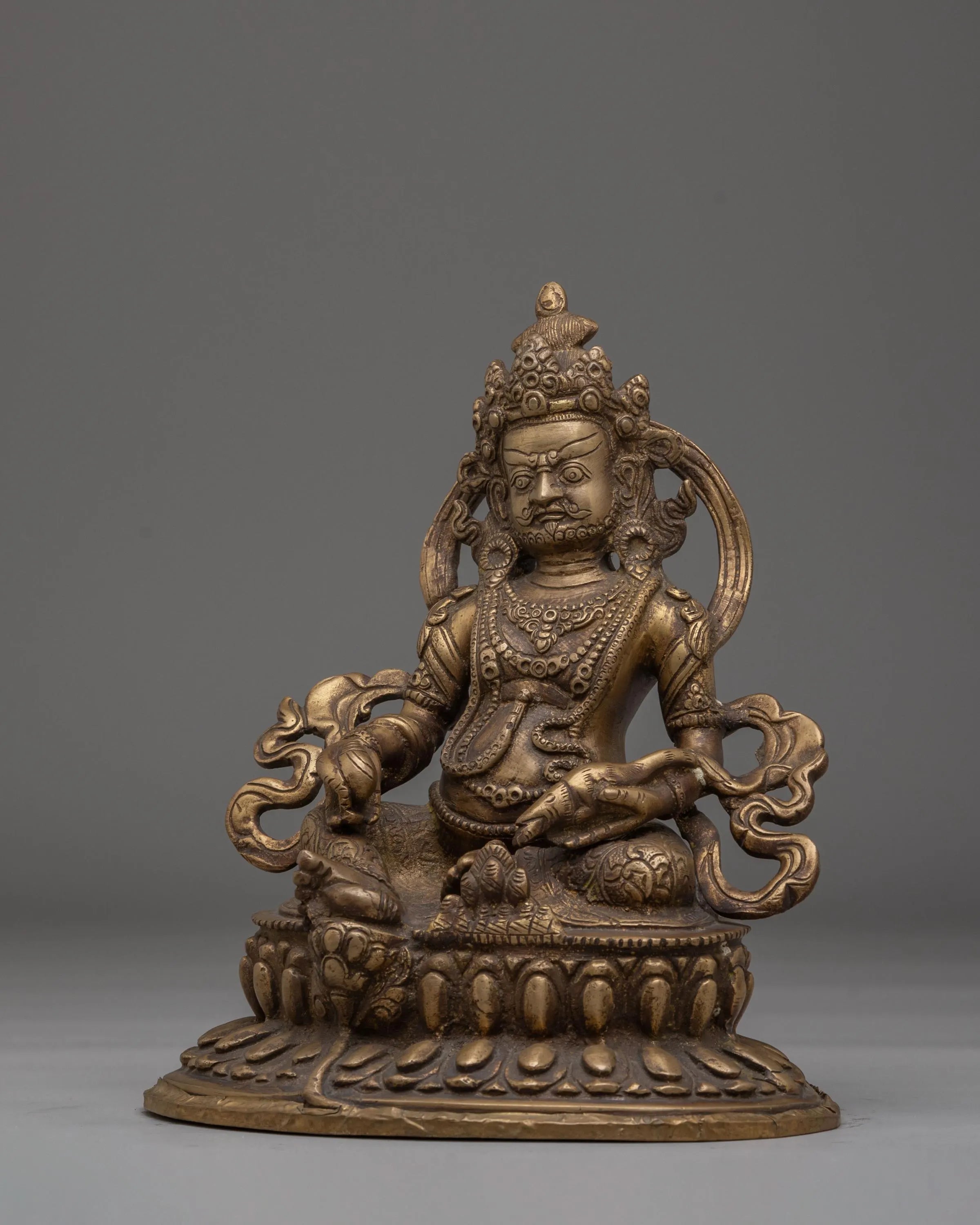 Handcrafted Dzambhala Statue of Wealth | Blessings of Wealth and Generosity