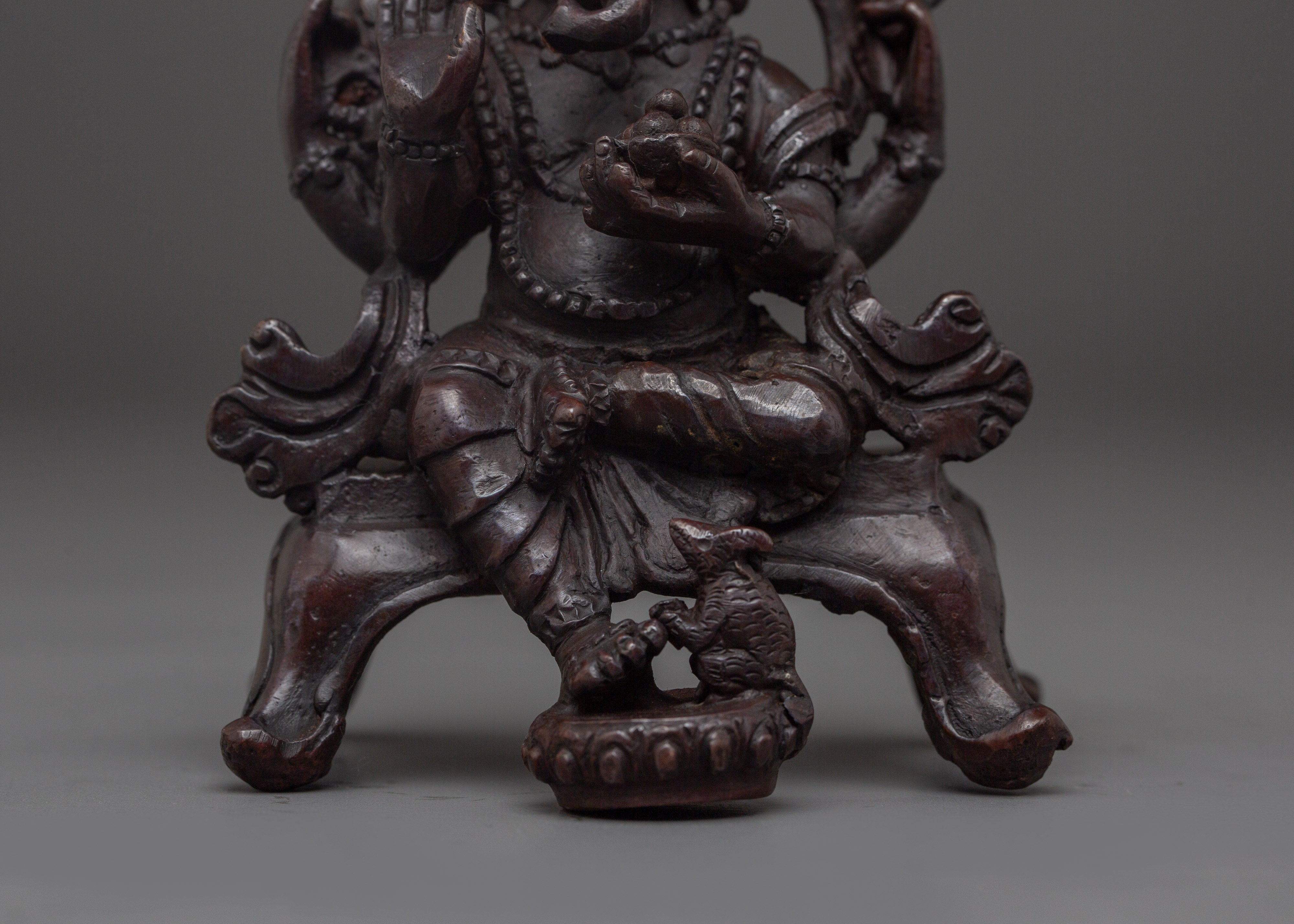 Handcrafted Statue of Lord Ganesha | Oxidized Copper Ganesh Idol
