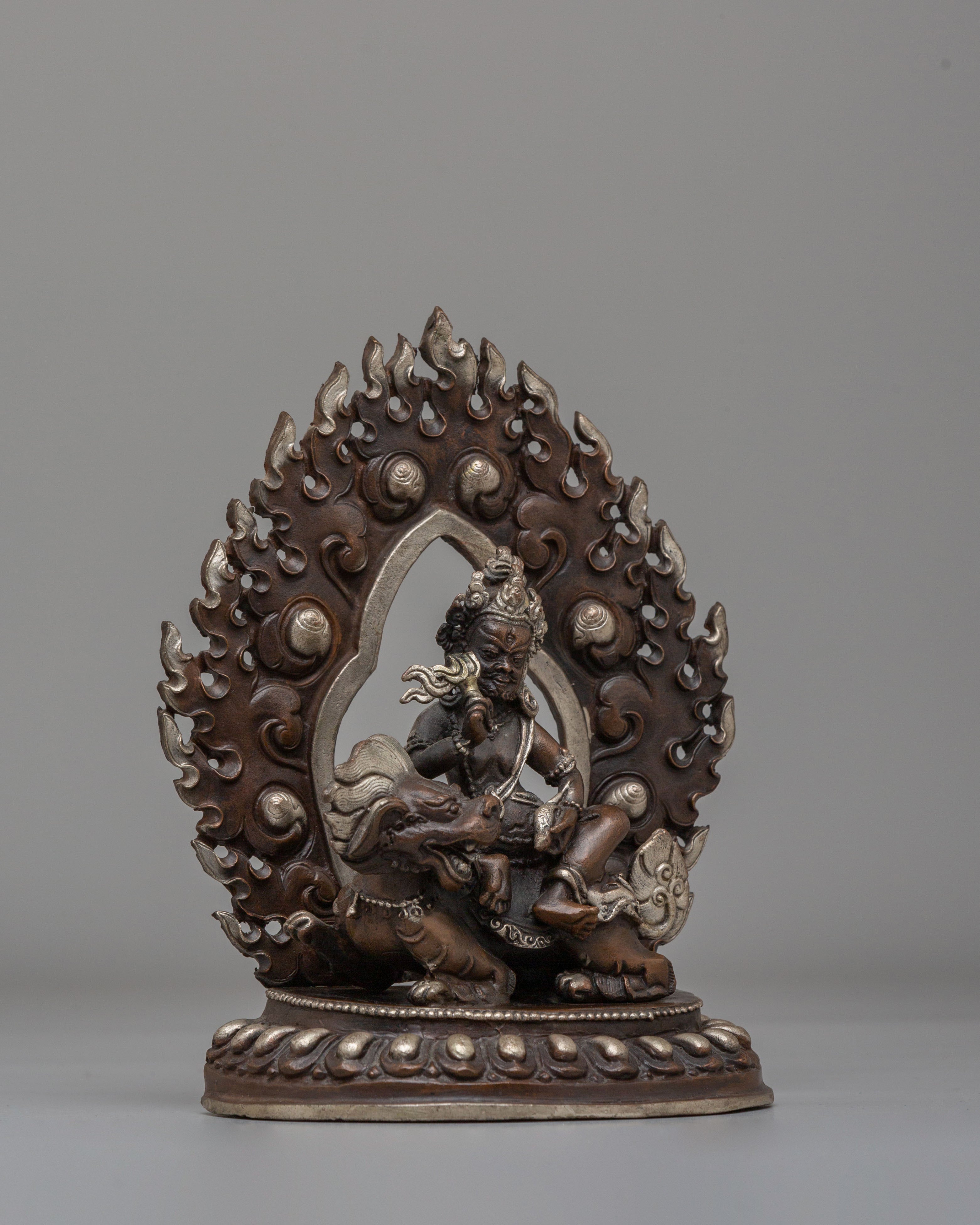 Buddhist Wealth Deity Namtoshe Sculpture | Tibetan Guardian Deity