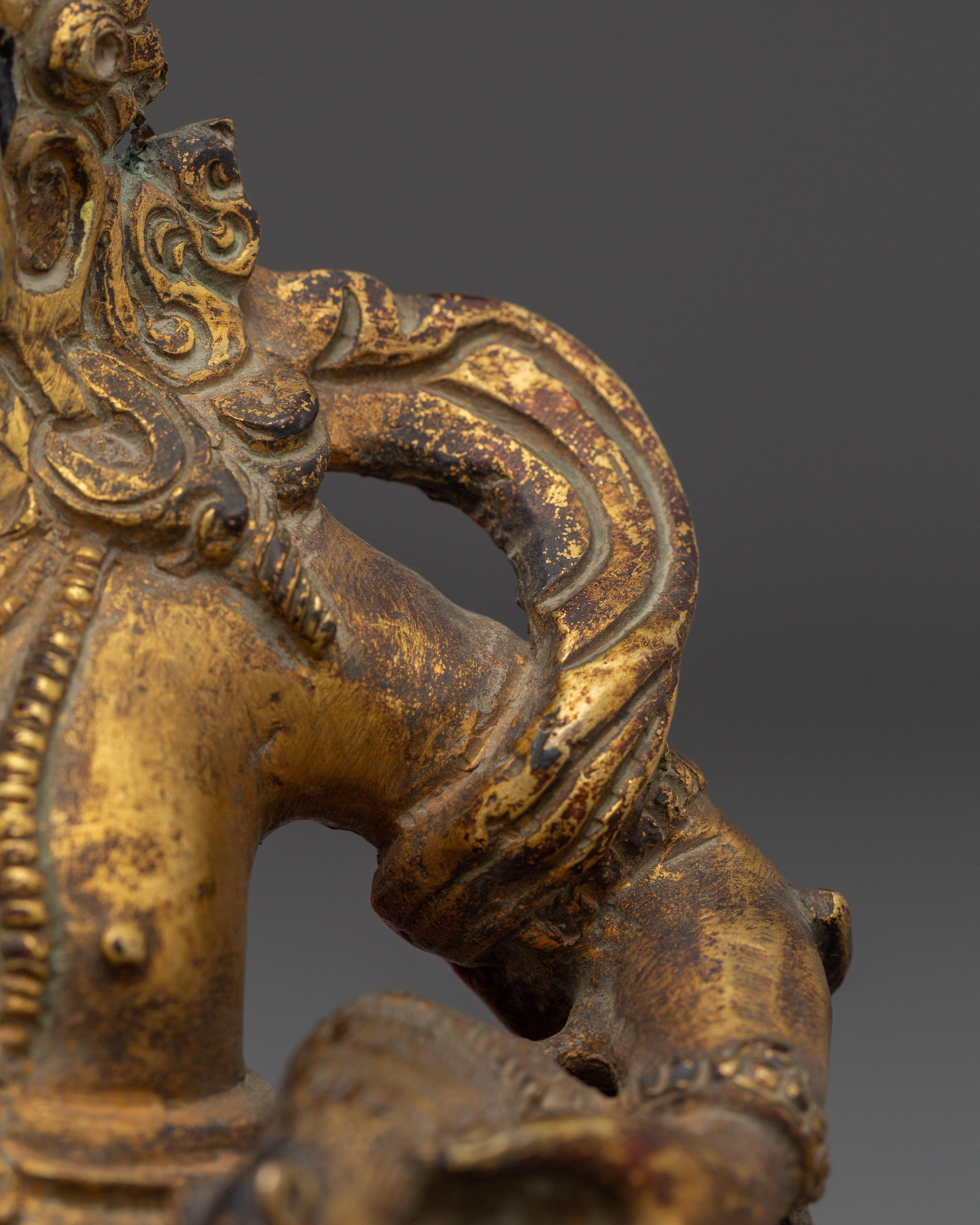 Virulhaka Copper Statue | Heavenly King of the South