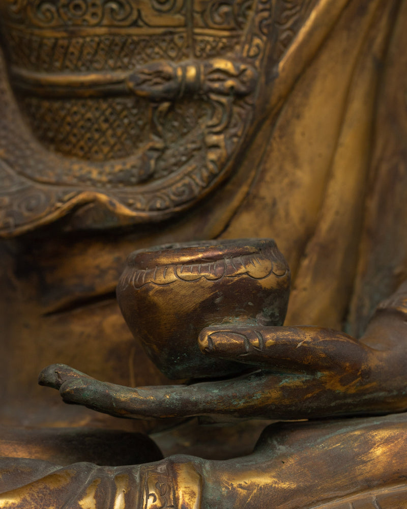 Elegant Shakyamuni Buddha Sculpture | Symbol of Wisdom and Serenity