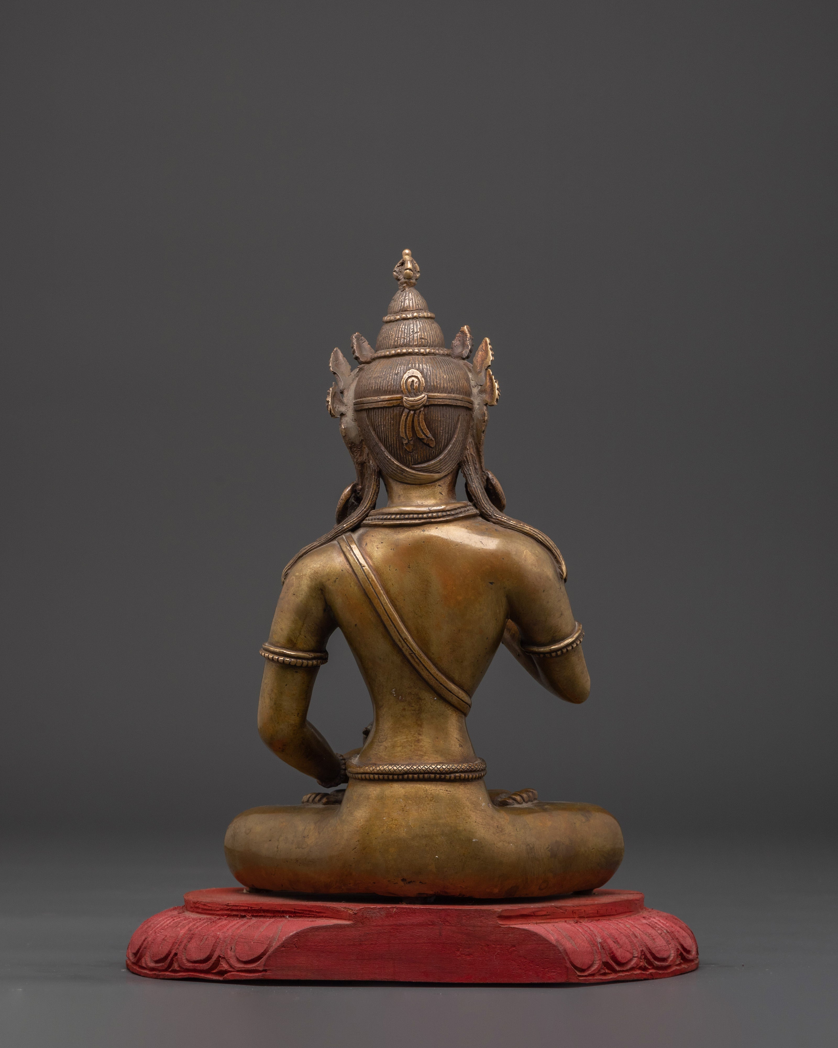 Handcrafted Brass Vajrasattva Statue | Tibetan Bodhisattva Sculpture