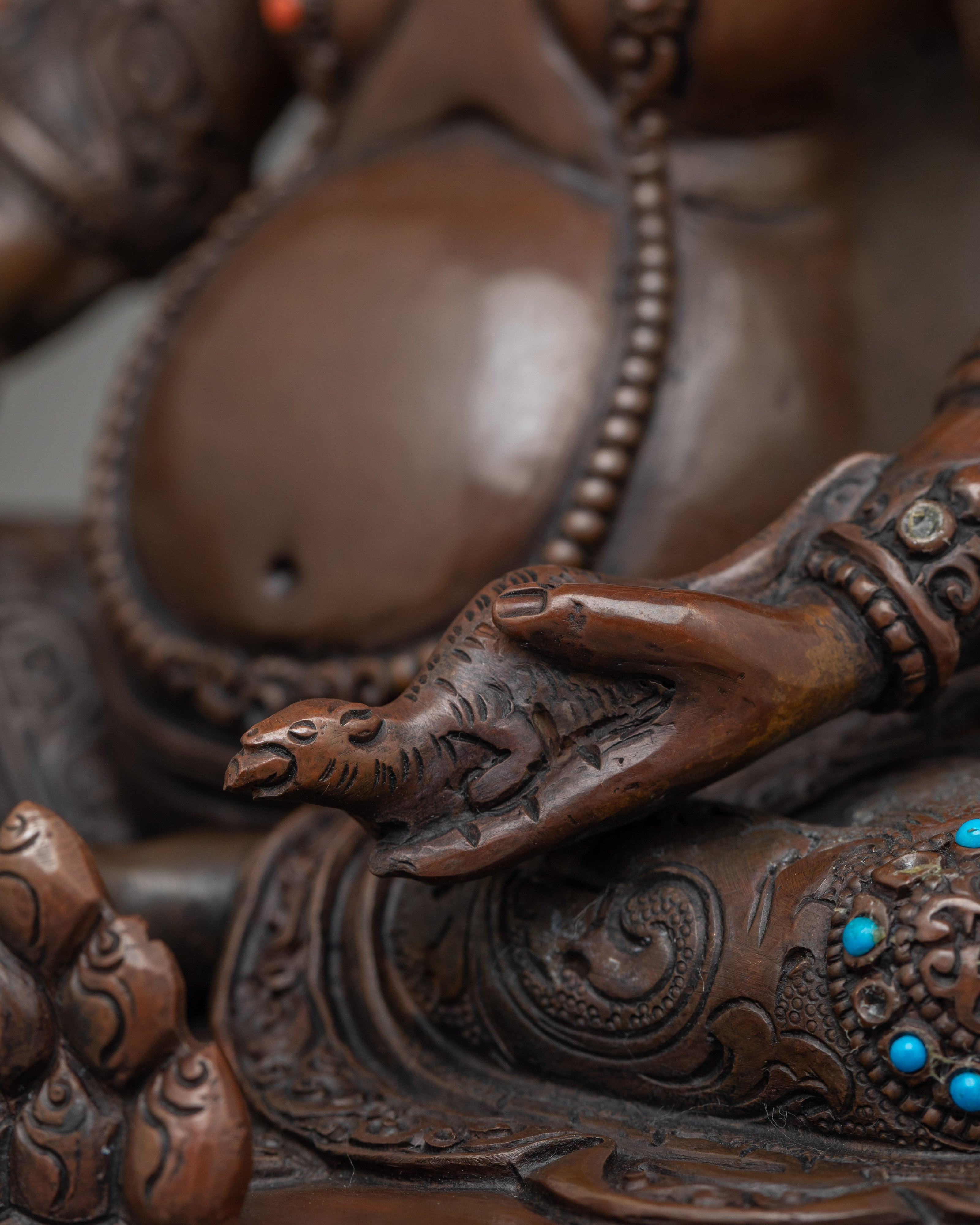 Handmade Statue of Dzambhala | Dharma Wealth Guardian