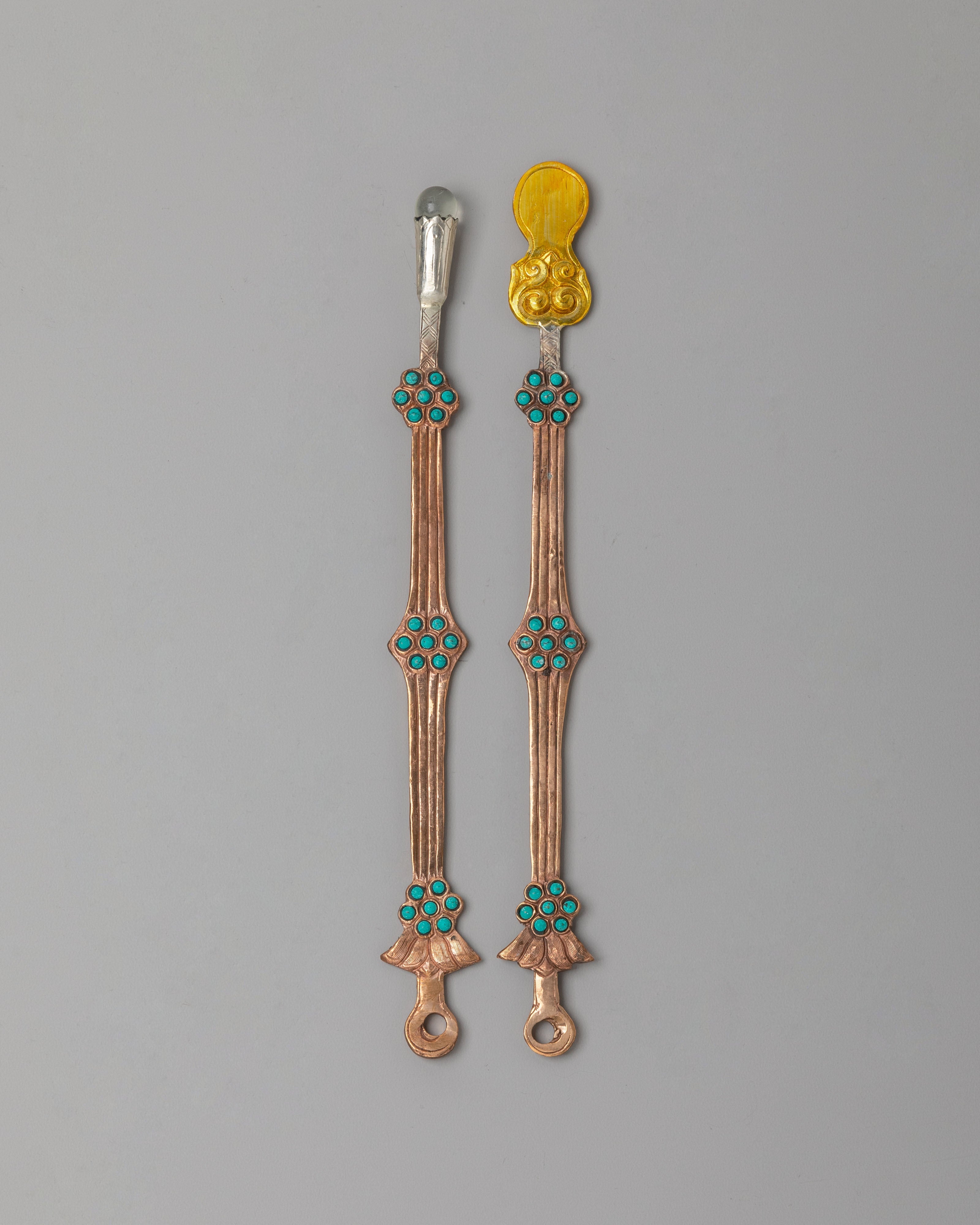 Sacred Tibetan Ritual Tools Set | Handcrafted Altar Tools for Spiritual Practice