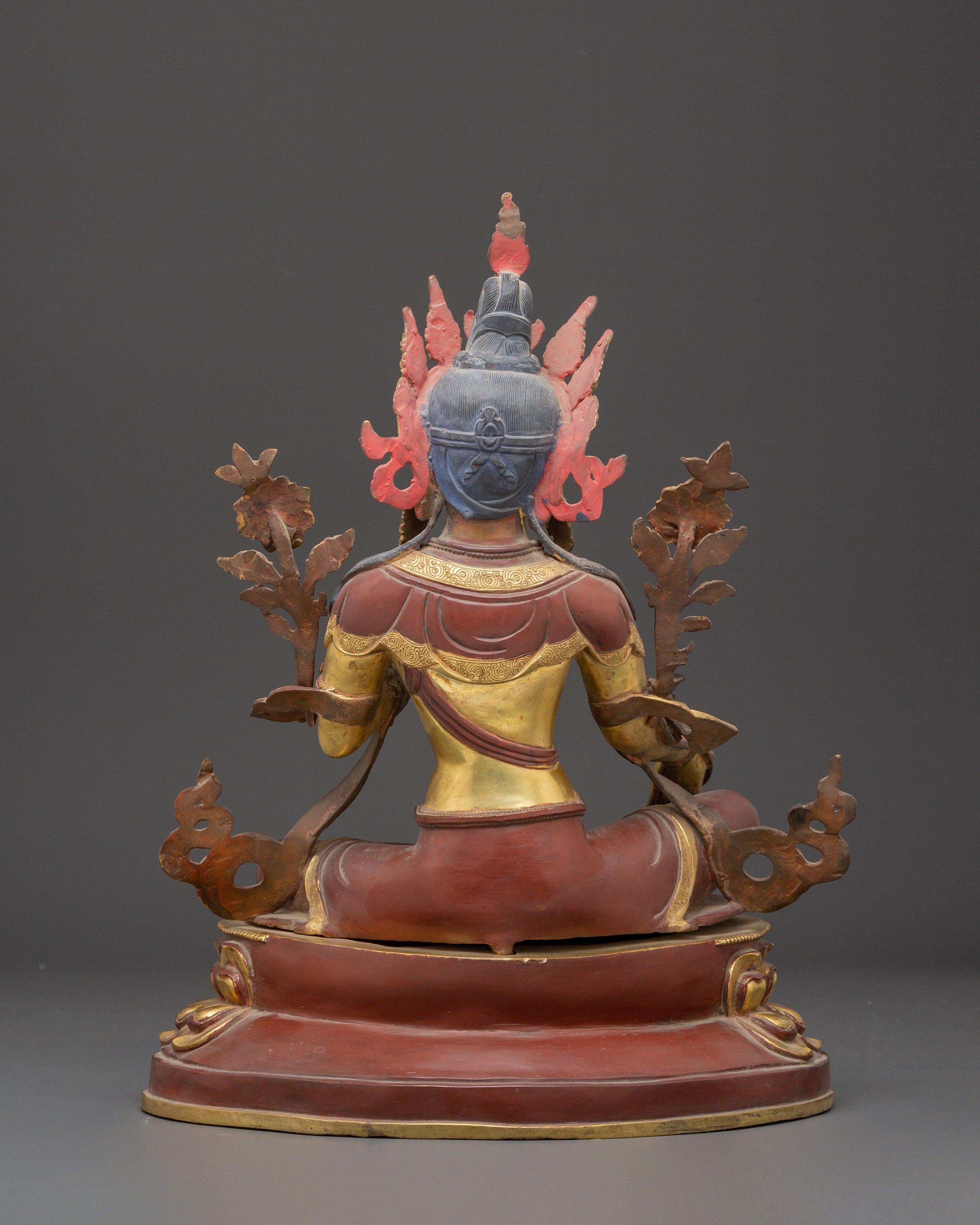 Compassionate Goddess Green Tara Statue | Shyama Tara Sculpture