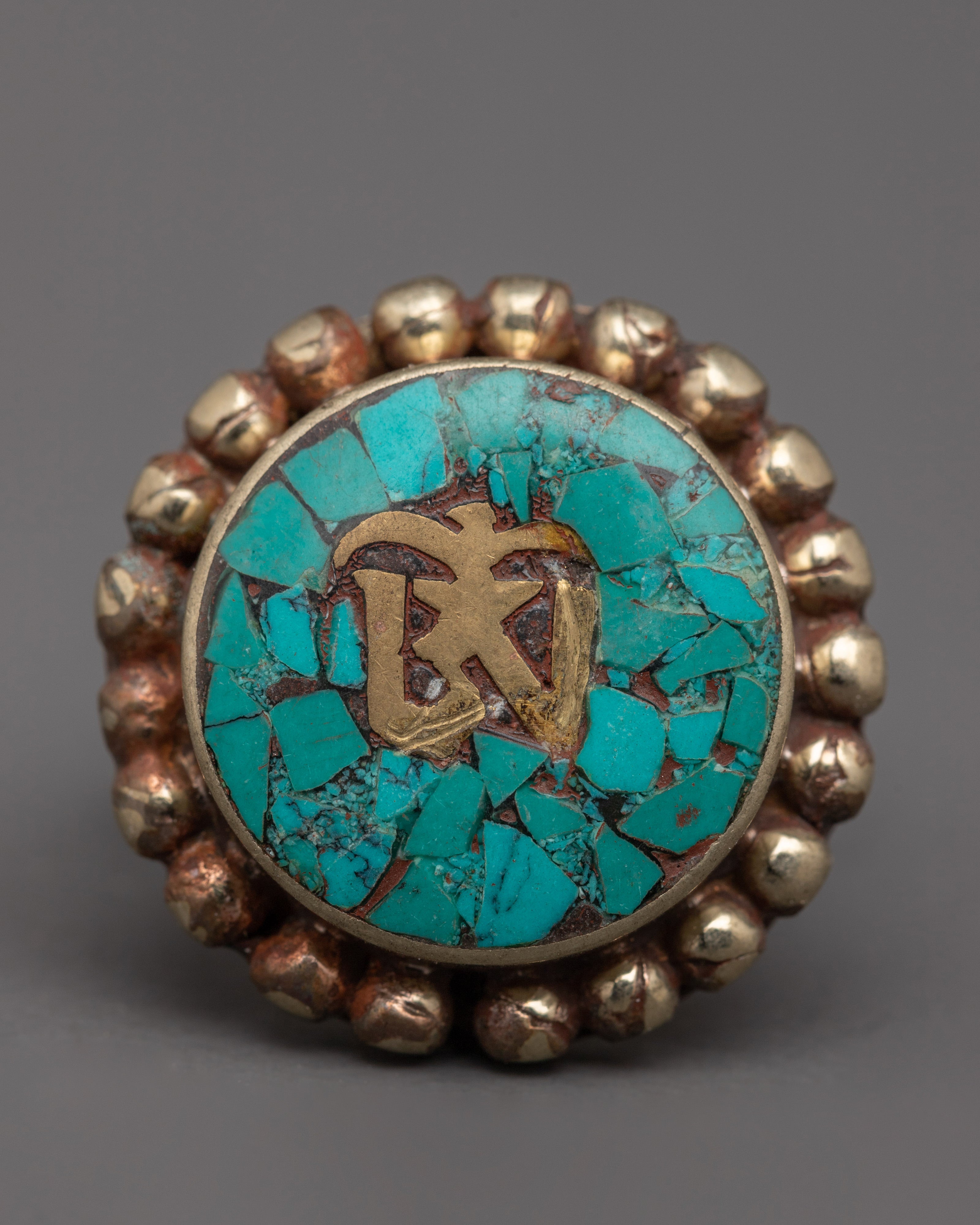 Handmade Tibetan Turquoise Ring | Unique Spiritual Jewelry