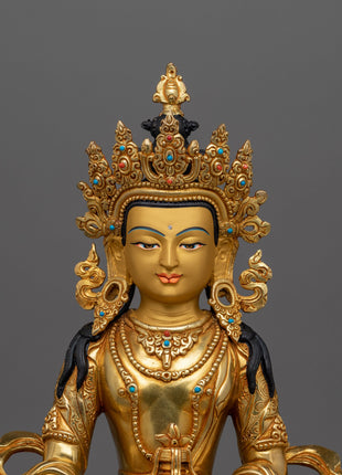 Tibetan Hand-crafted Kshitigarbha Statues | Tibetan Altar Zen Decor