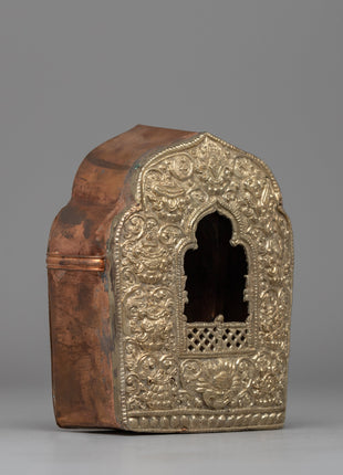 Handcrafted Buddhist Ghau Box for Shrines & Good Fortune | Buddhist Amulet Treasure Box