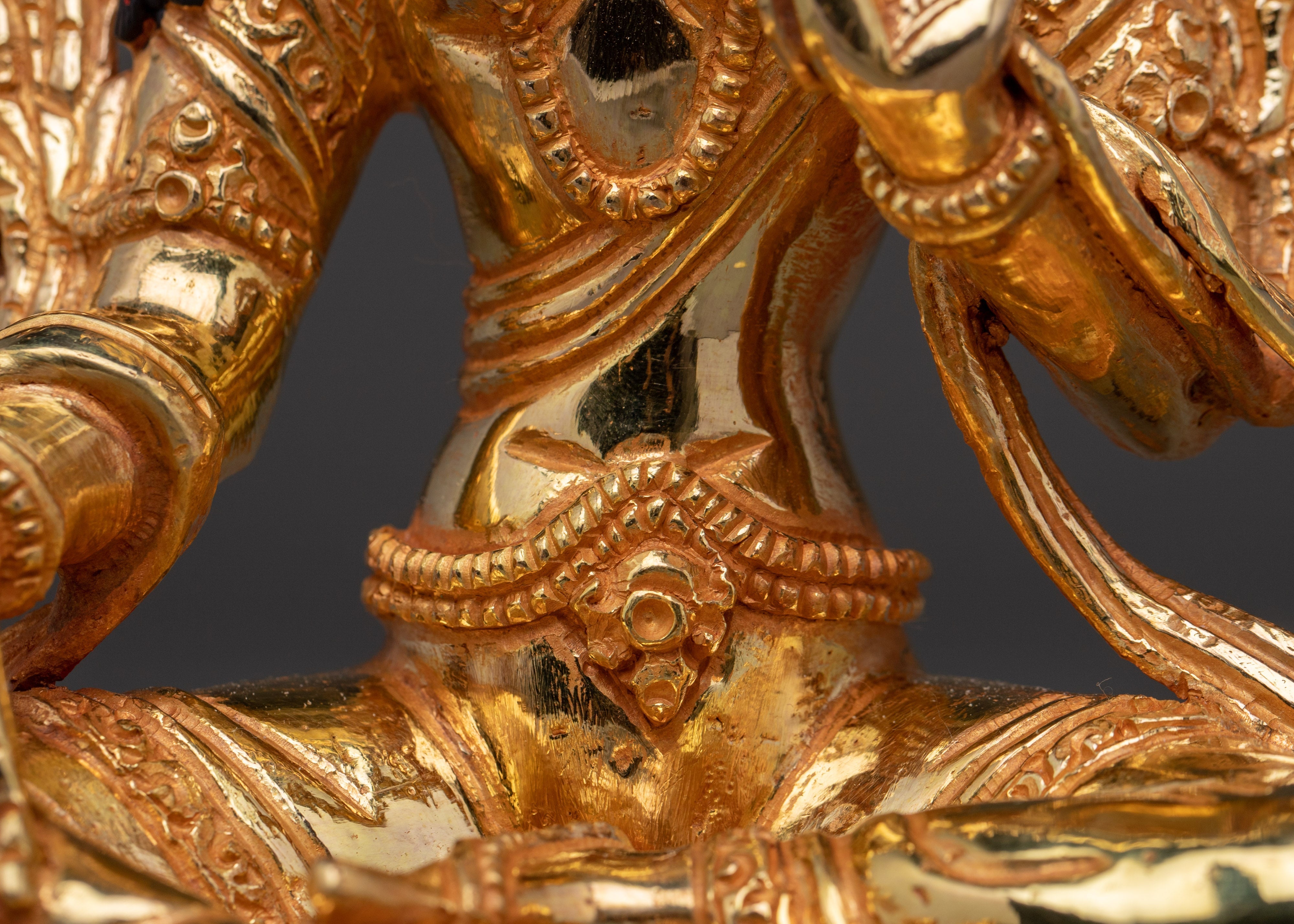 Handmade Enlightened Green Tara Statue | Tibetan Compassionate Deity