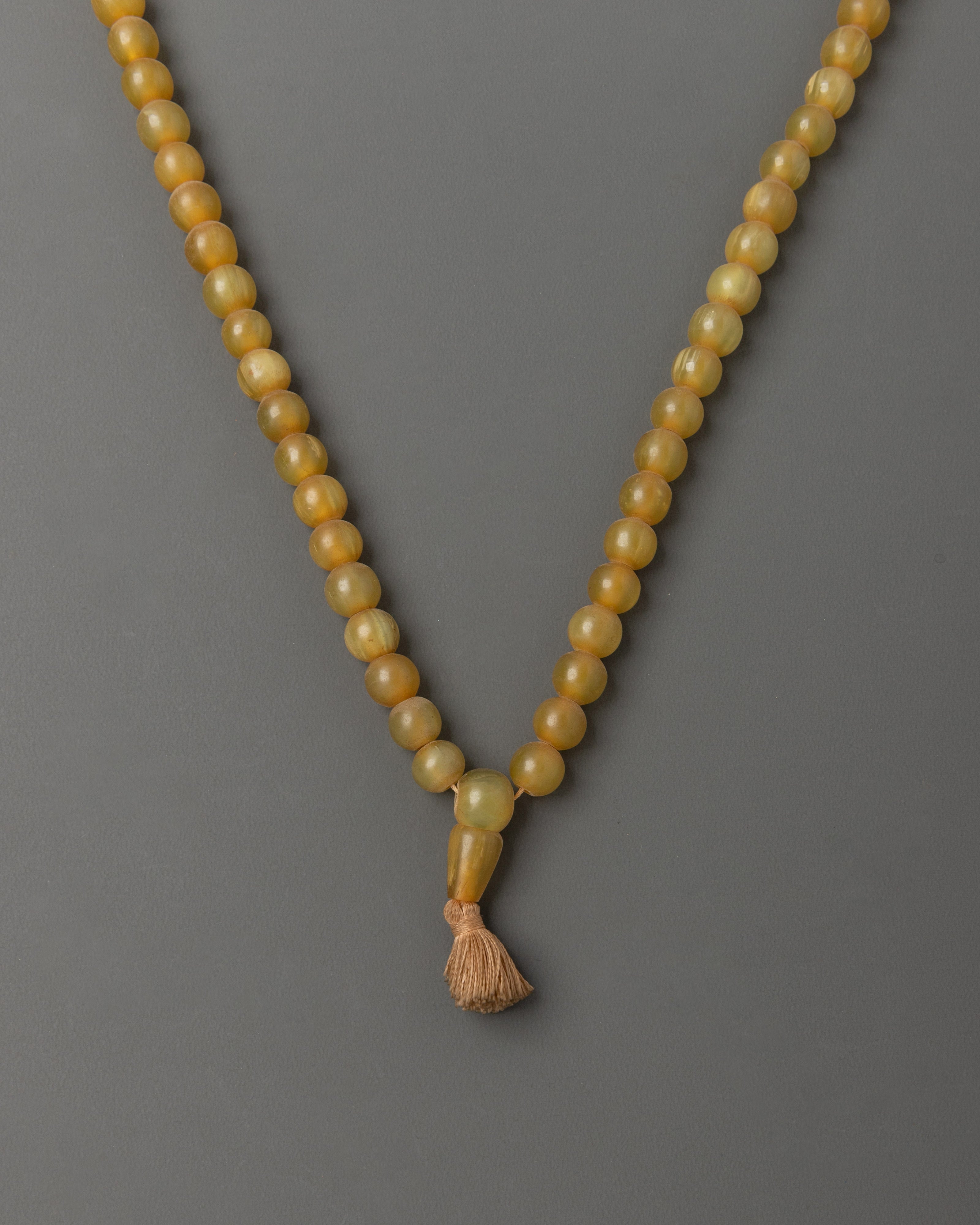 Mala for Dharma | Tibetan Yak Bone Mala for Prayer