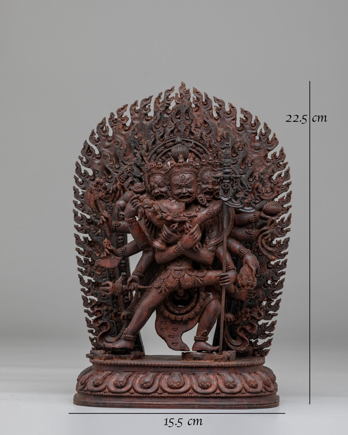 Traditional Chakrasamvara Sculpture | Handcrafted Wooden Artwork