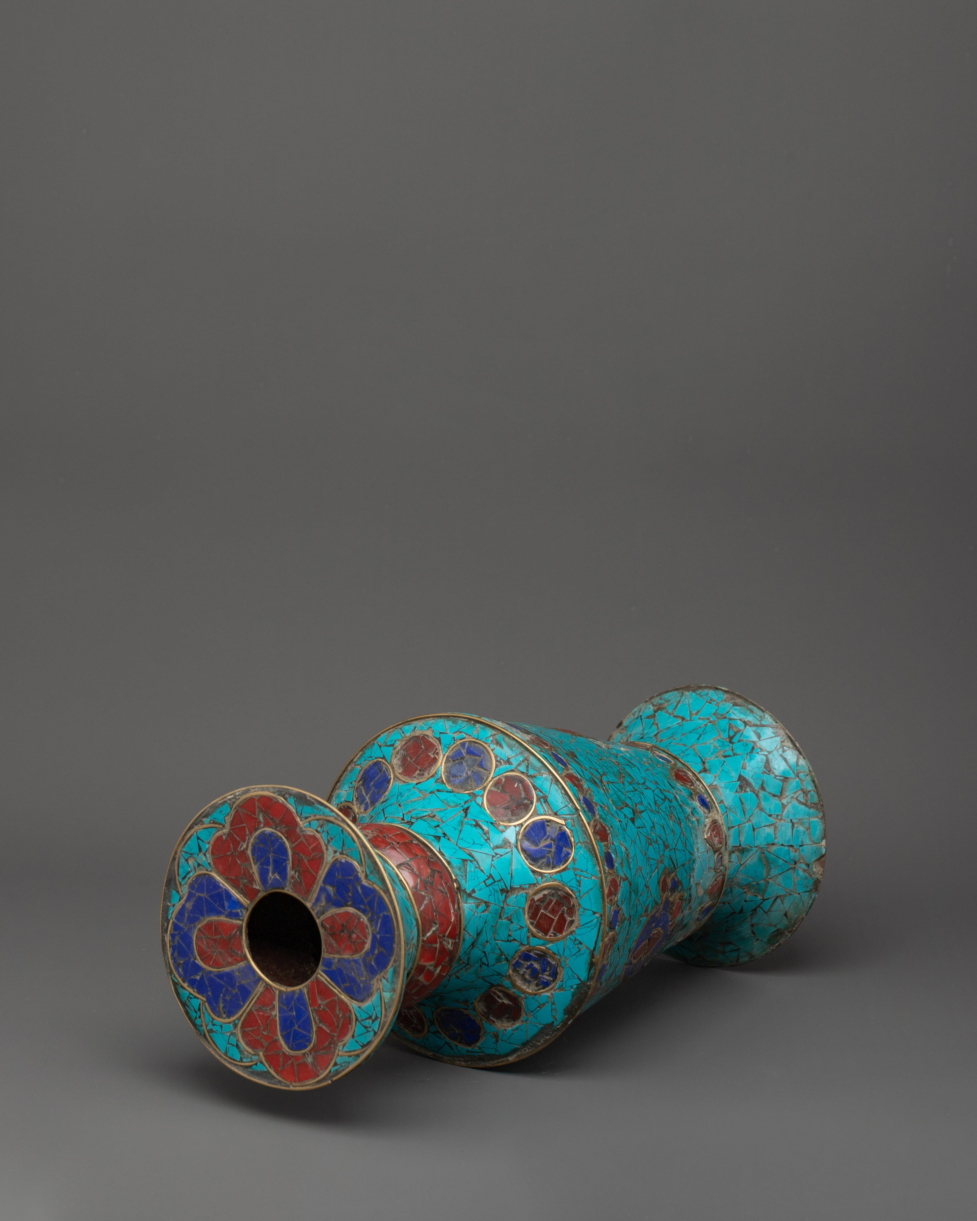 Turquoise Flower Vase | A Blend of Art
