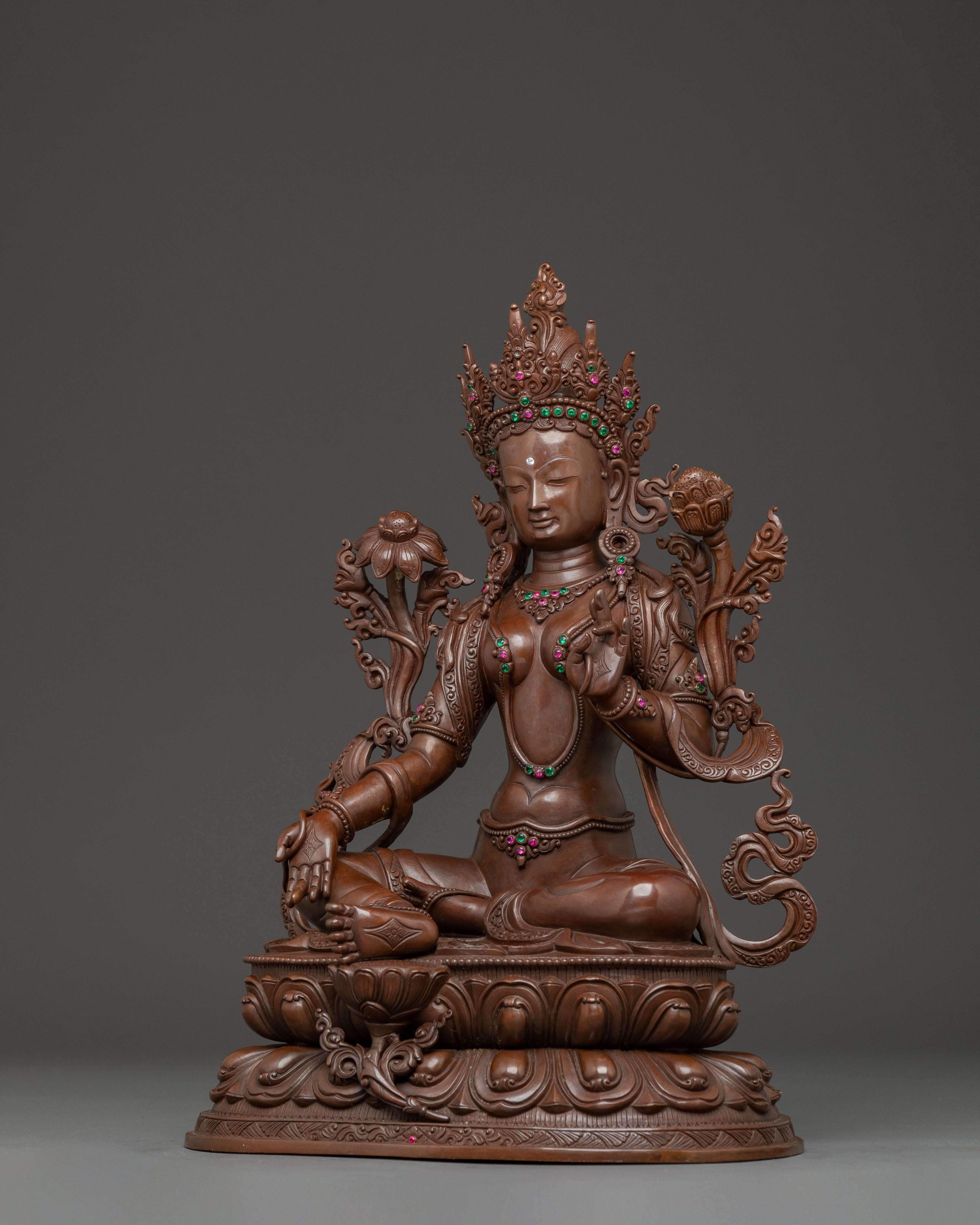 Enlightened Green Tara Statue | Mother of Liberation