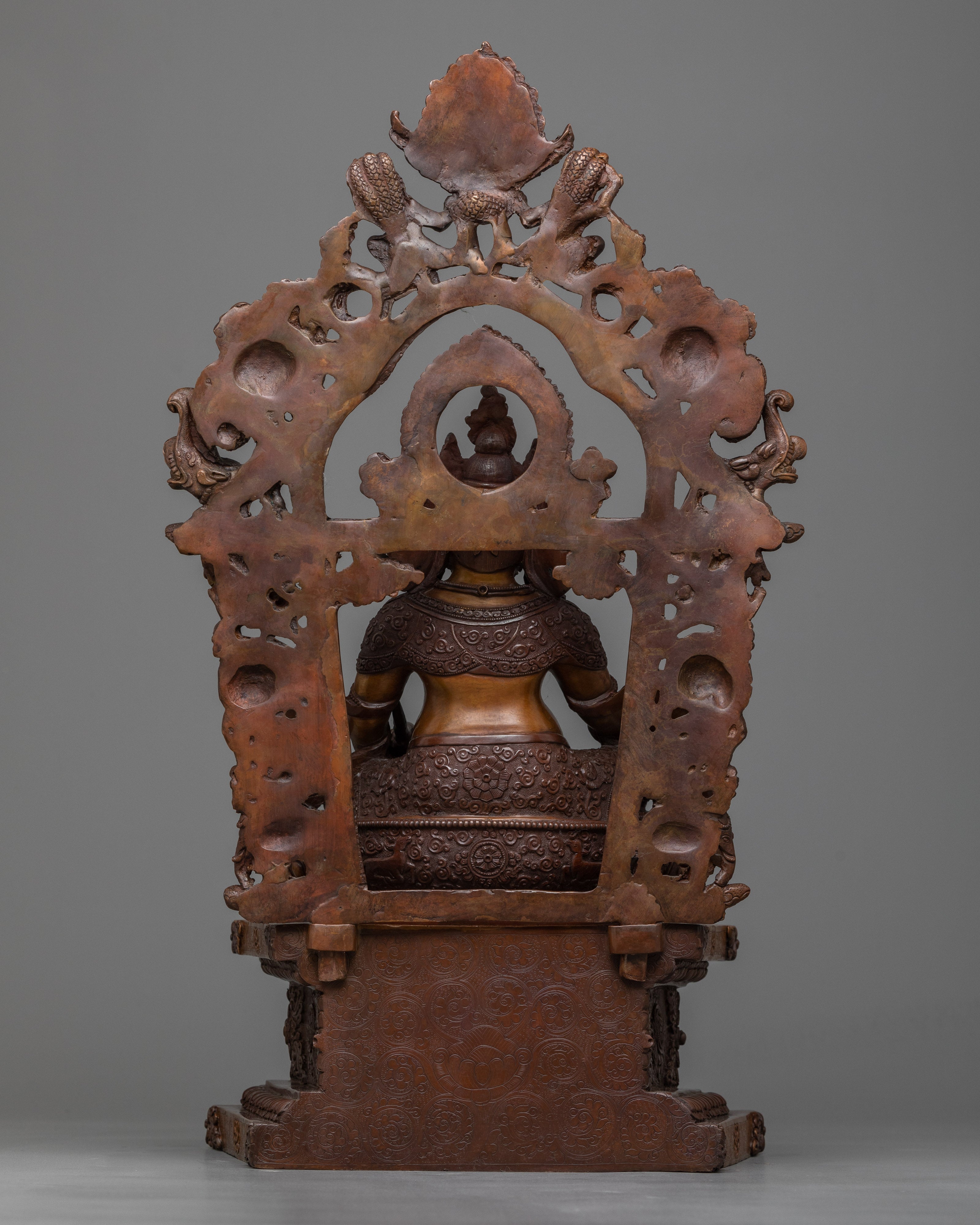Dzambhala on Grand Throne | The Deity of Wealth and Prosperity