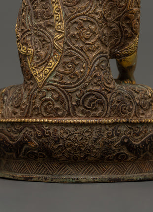 Antique Finished Shakyamuni Buddha Statue | Symbol of Enlightenment and Wisdom