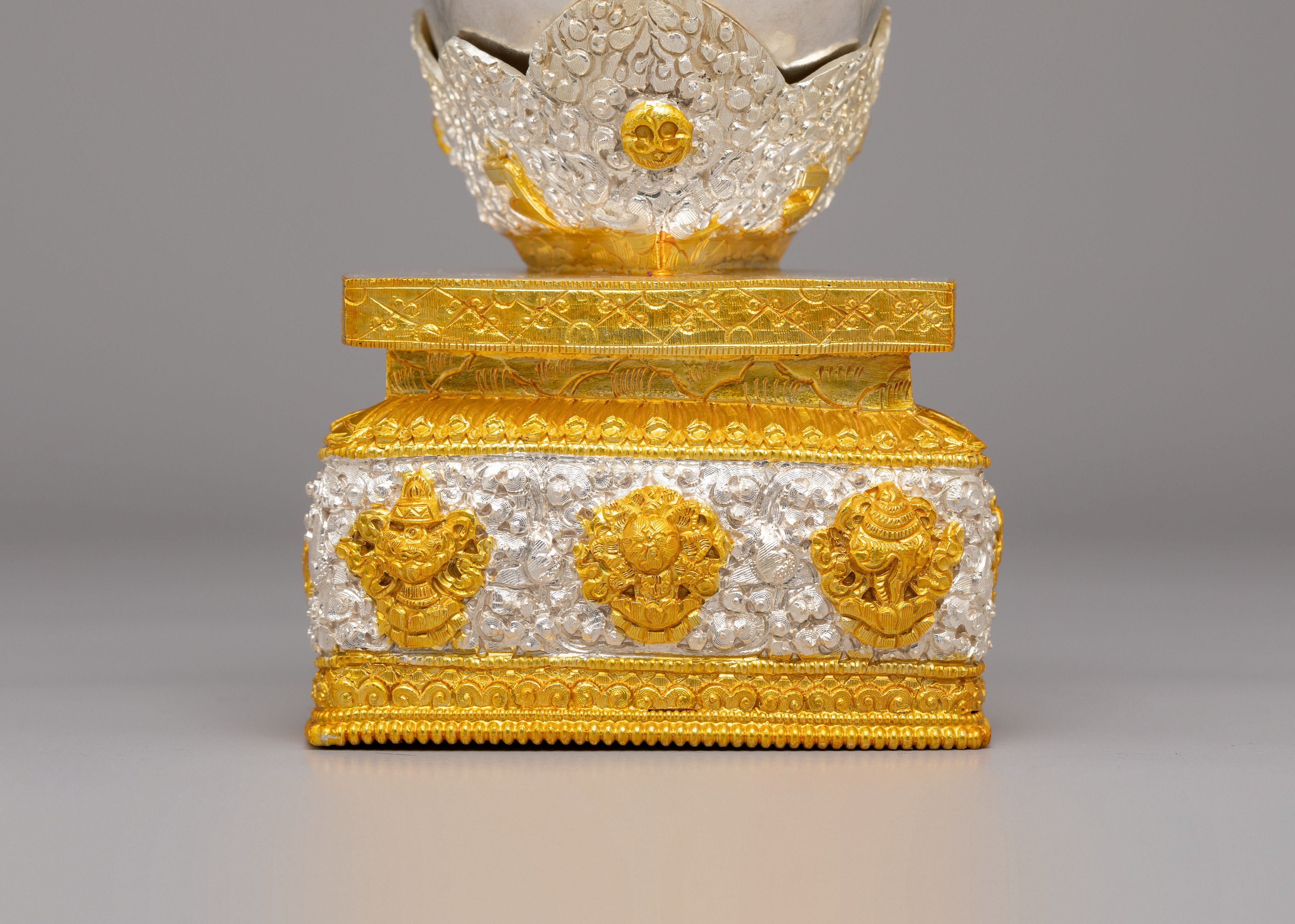 Buddhist Kapala Offering Bowl | Sacred Tibetan Ritual Vessel