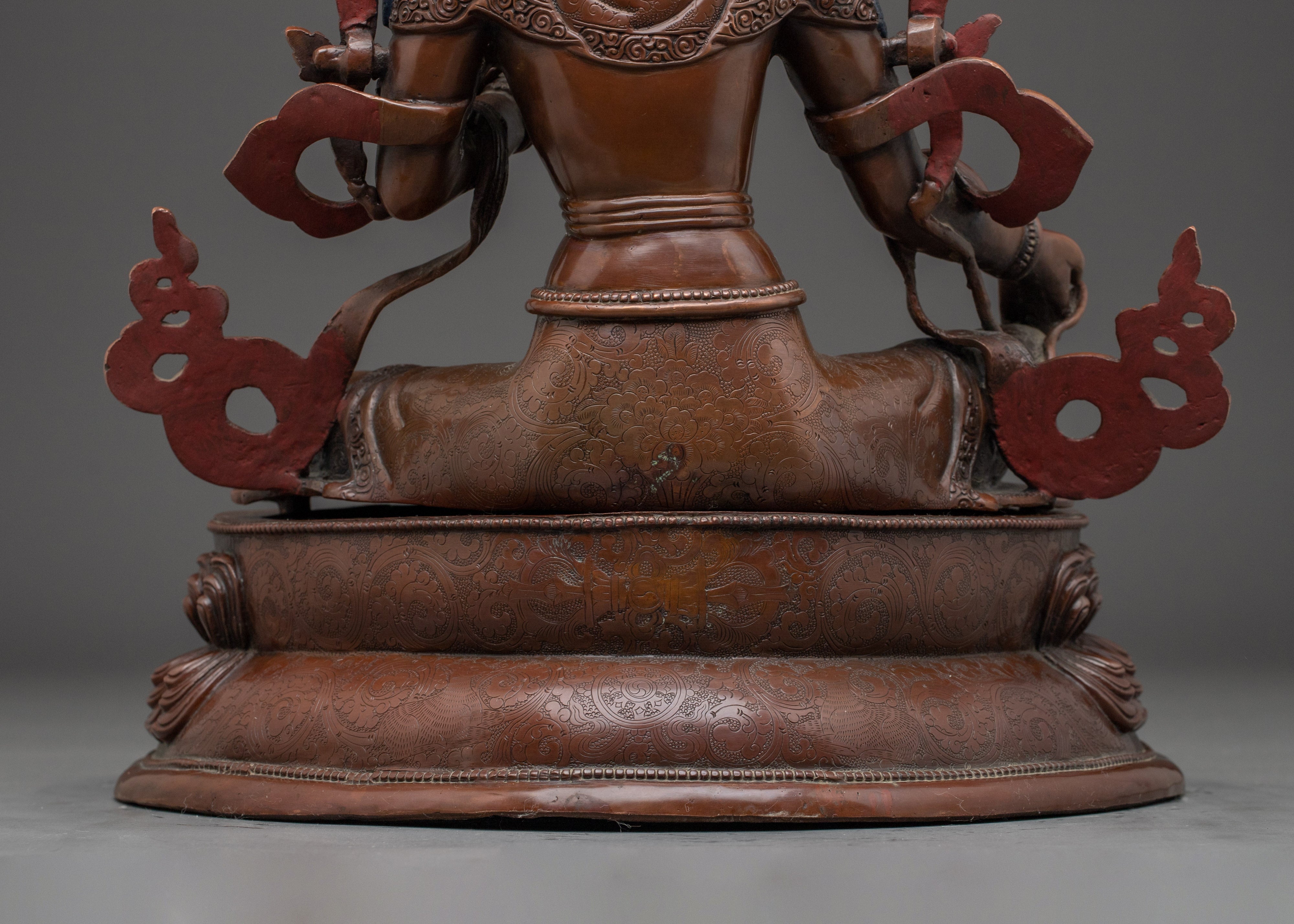 Female Bodhisattva Green Tara Sculpture | Compassionate Mother Deity