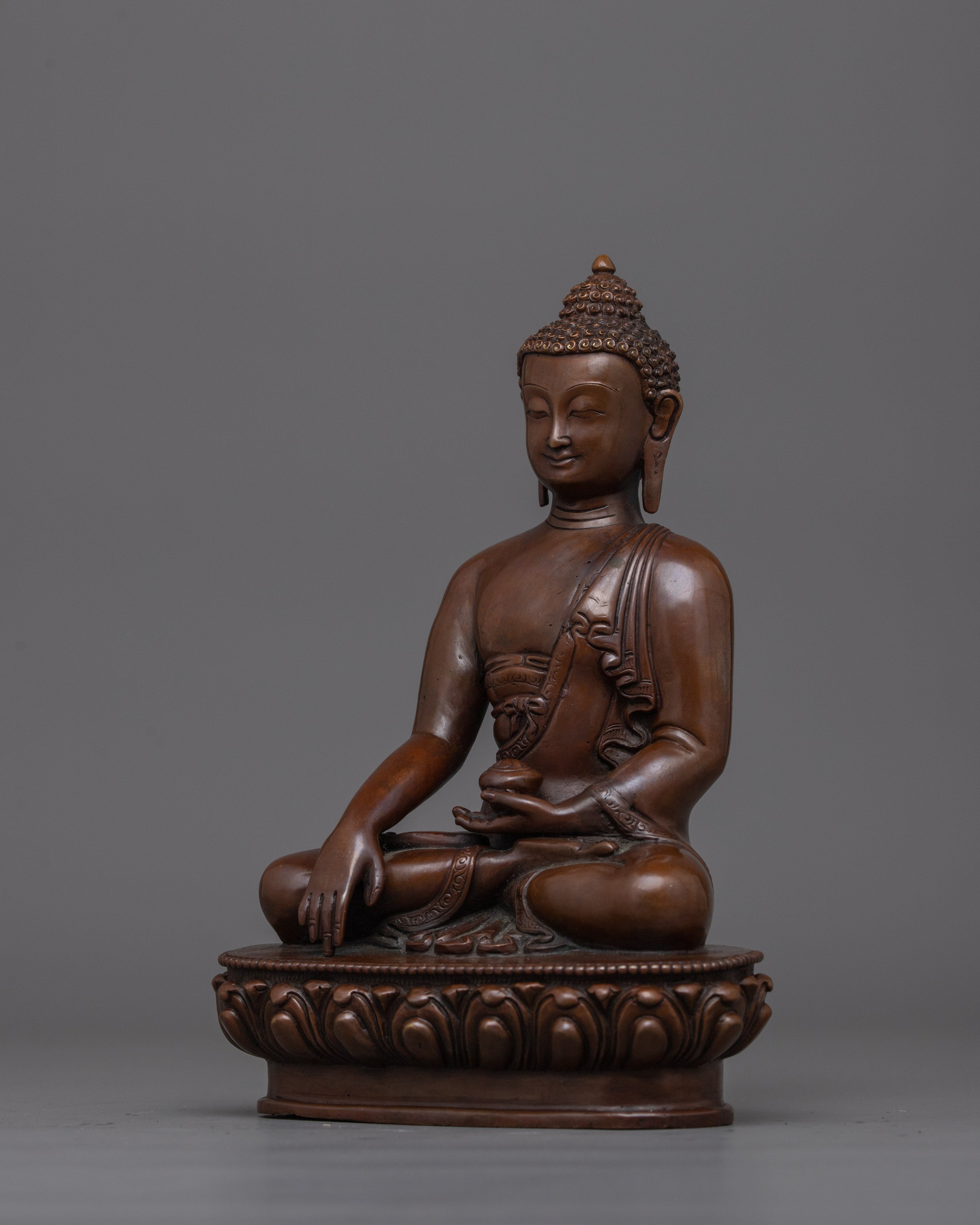 Enlightened Shakyamuni Buddha Buddhist Decor | Handcarved Buddha Art