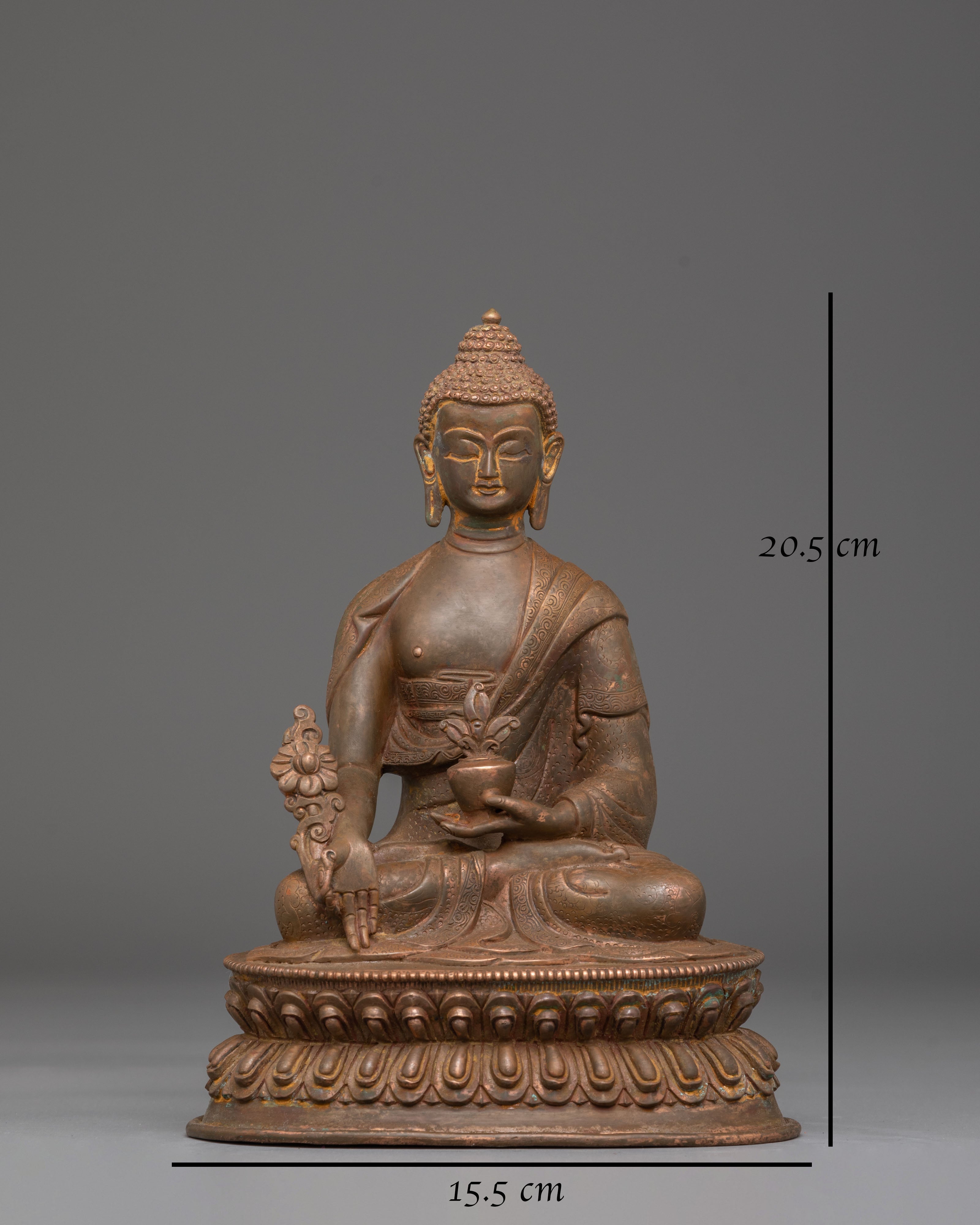 Medicine Buddha Handcrafted Sculpture | Healer of Body and Mind