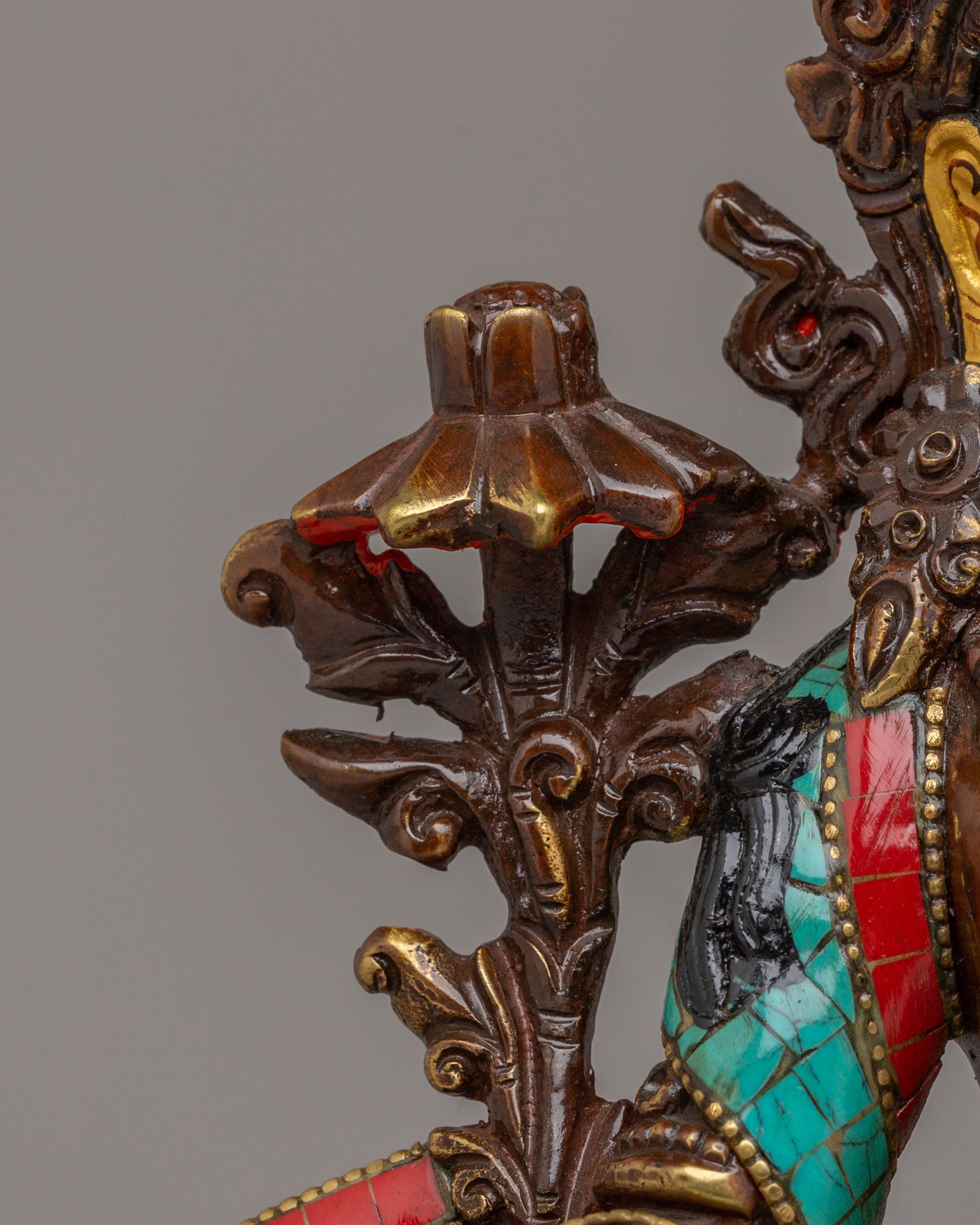 Handcrafted Green Tara Deity Figurine | Spiritual Artwork