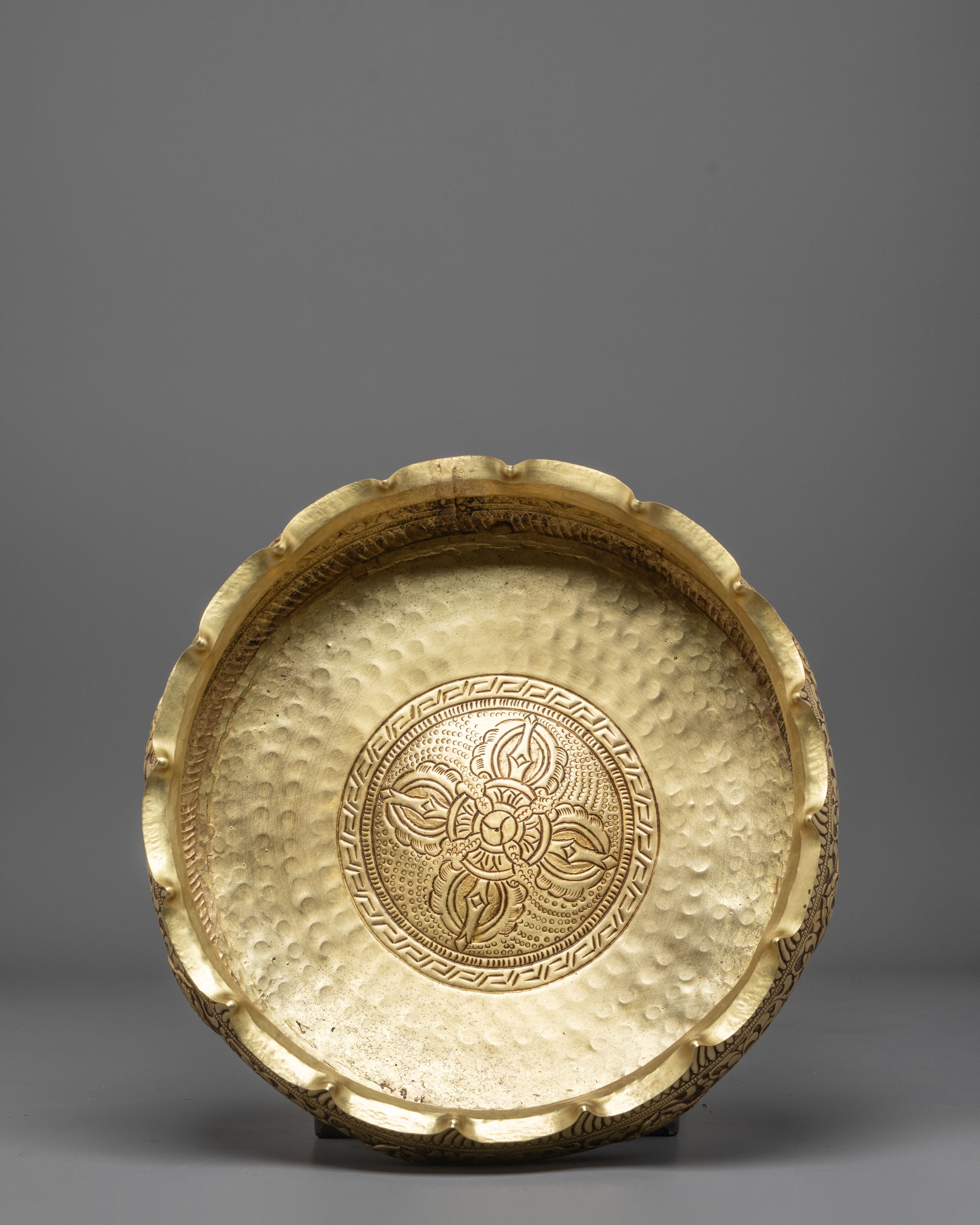 Traditional Urli Bowl for Home Decor | Handcrafted Bronze Decorative Vessel
