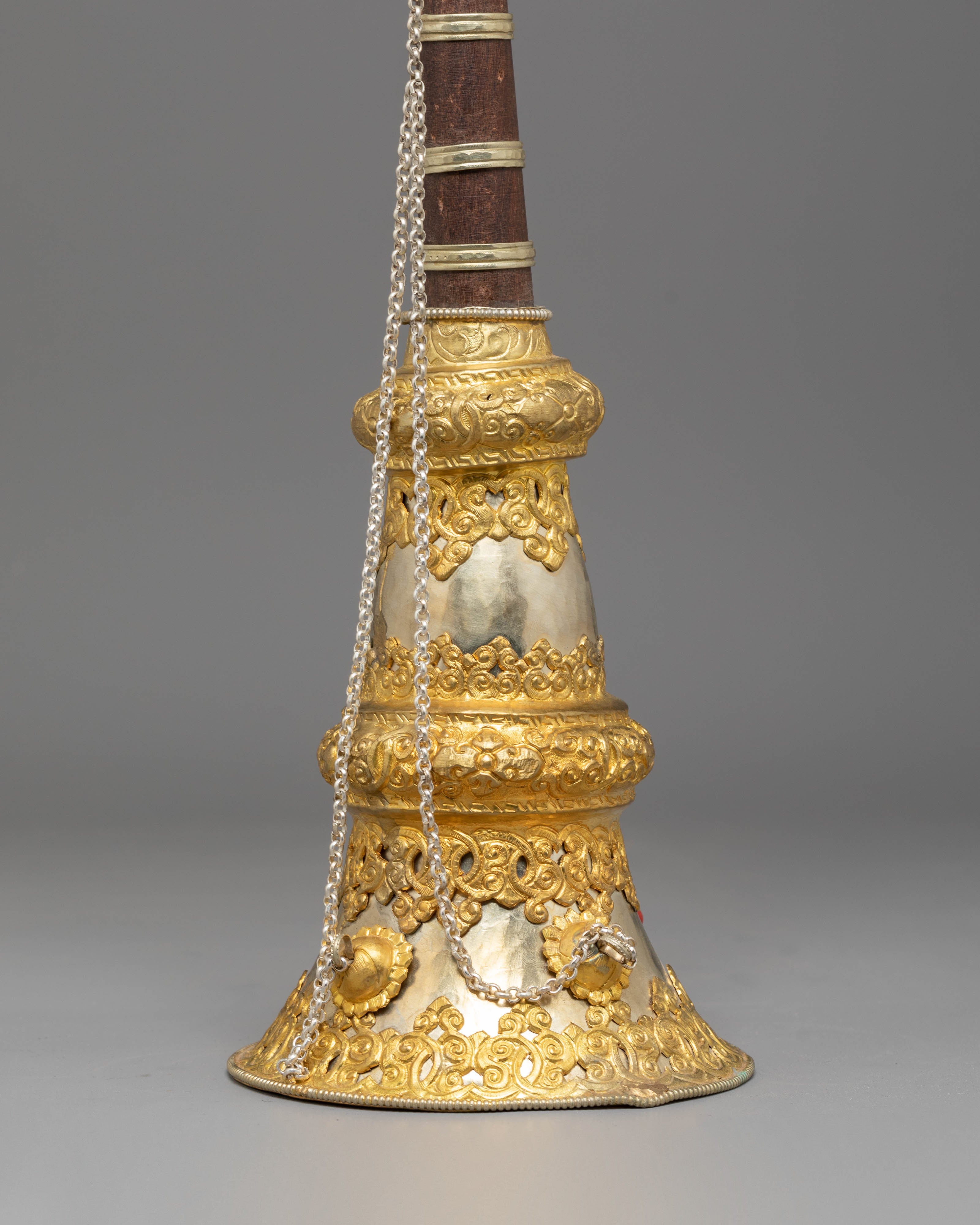 Gyaling Set for Ritual Ceremonies | Buddhist Temple Instrument Decor