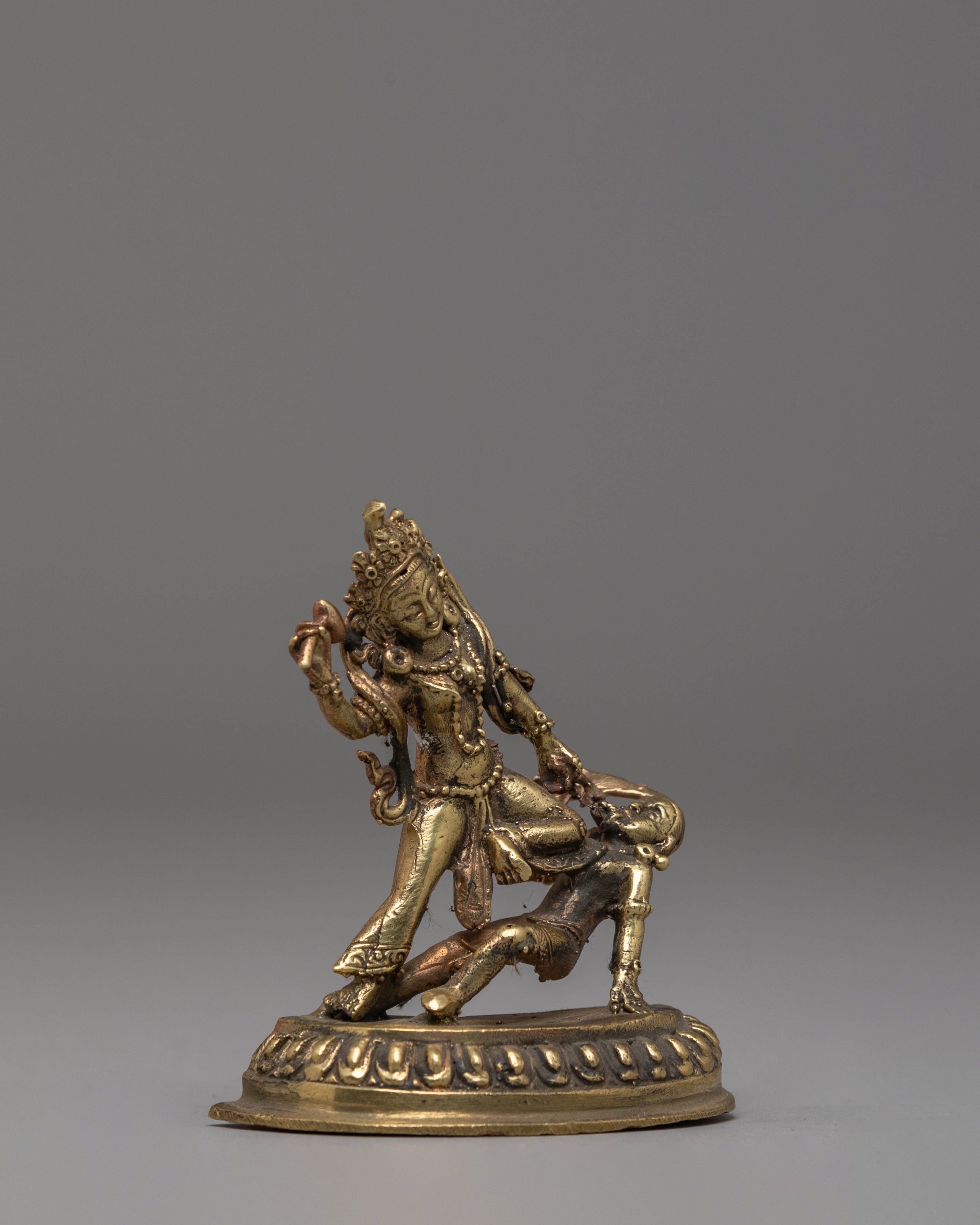 Handmade Copper Body Bhimsen Statue